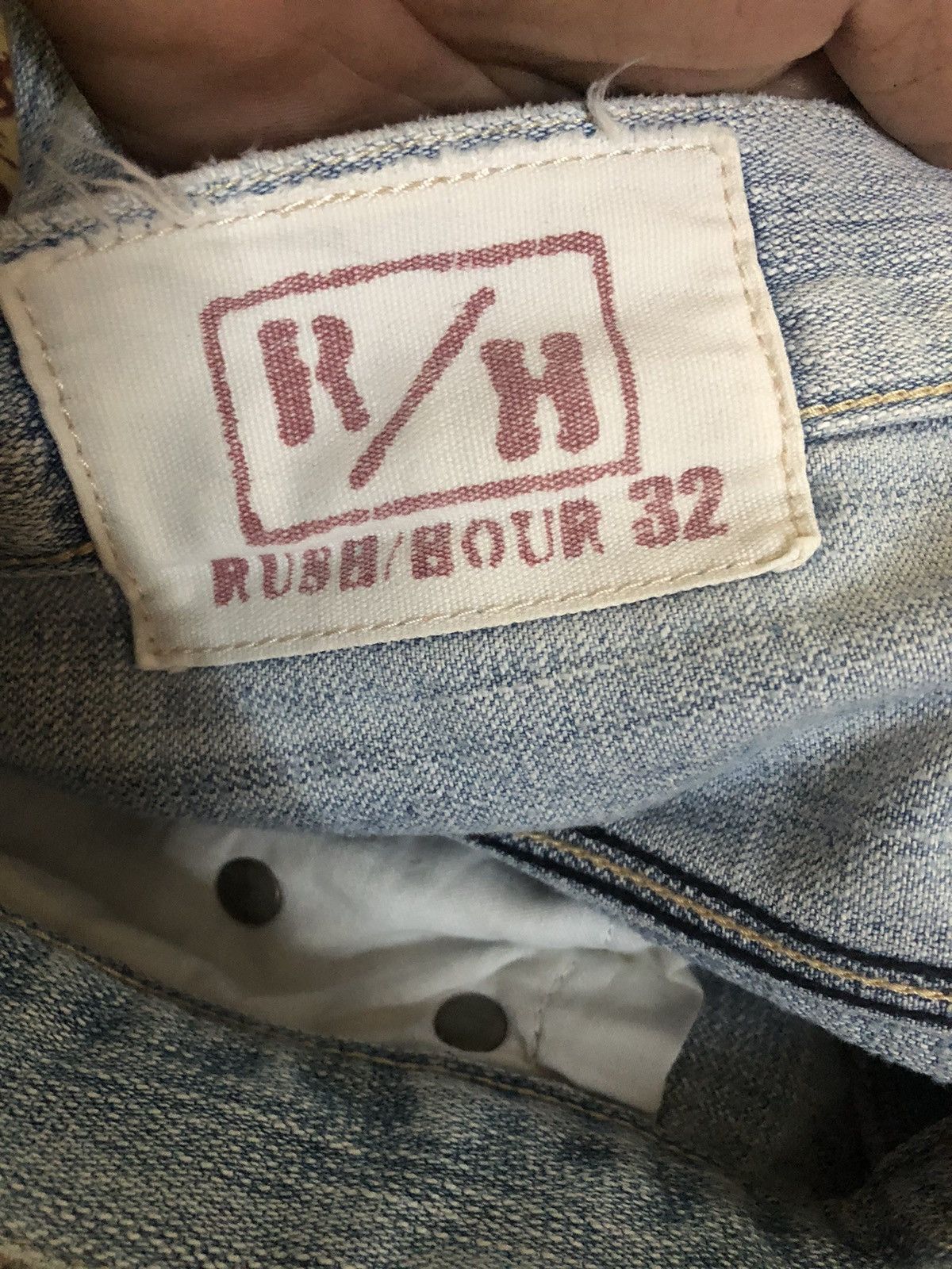 Hysteric Glamour × Japanese Brand Rush Hour Stone Wash Denim Pants Size US 29 - 3 Thumbnail