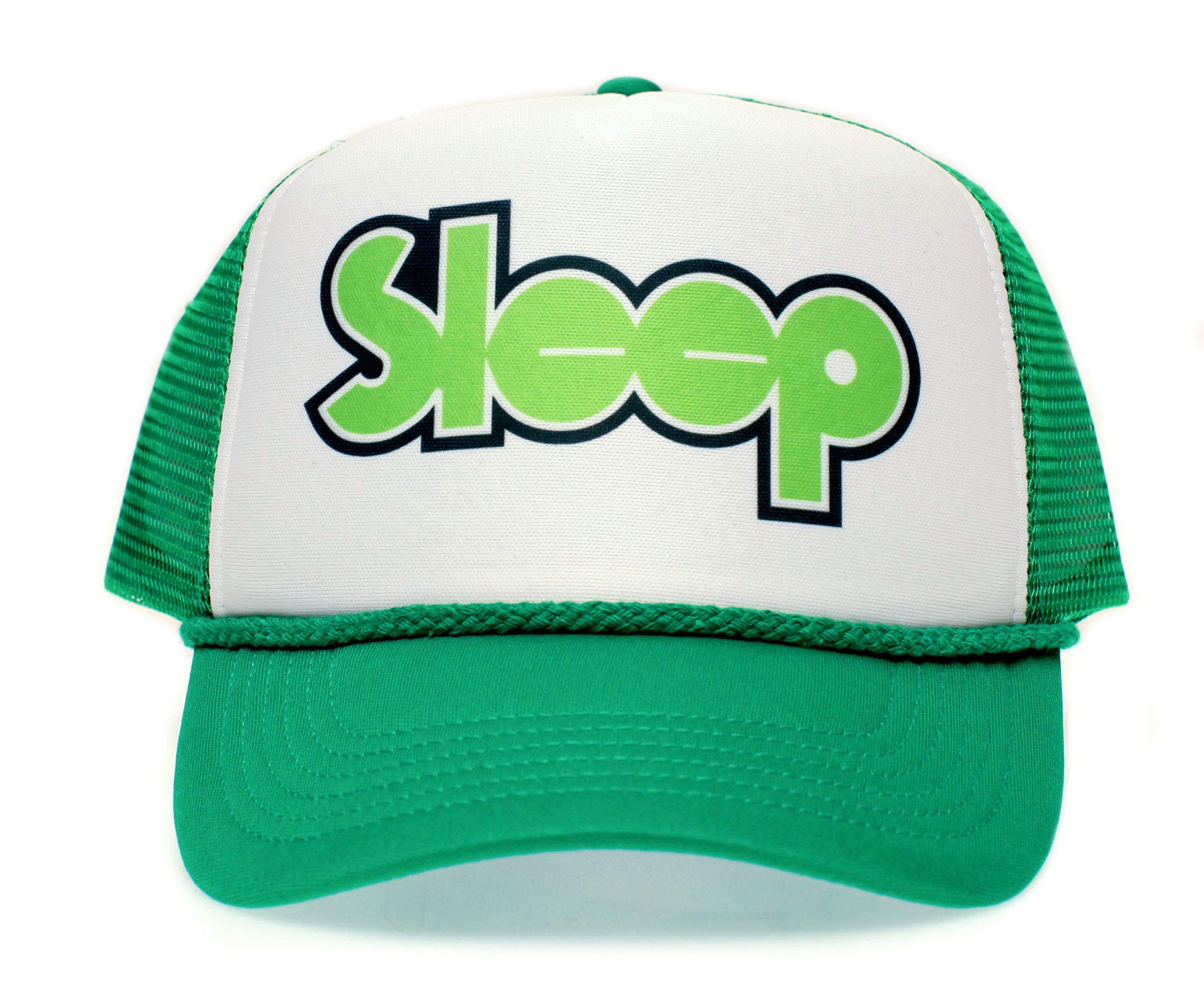 Other Sleep Rock Band Truckers Hat Stoner Adjustable Kelly/White Size ONE SIZE - 1 Preview