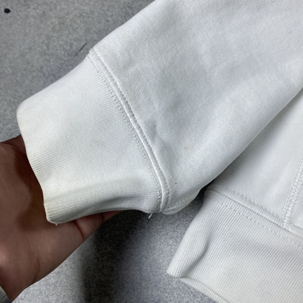 Polo Ralph Lauren Vintage Polo Ralph Lauren Zip Hoodie White Jumper Size US L / EU 52-54 / 3 - 10 Thumbnail