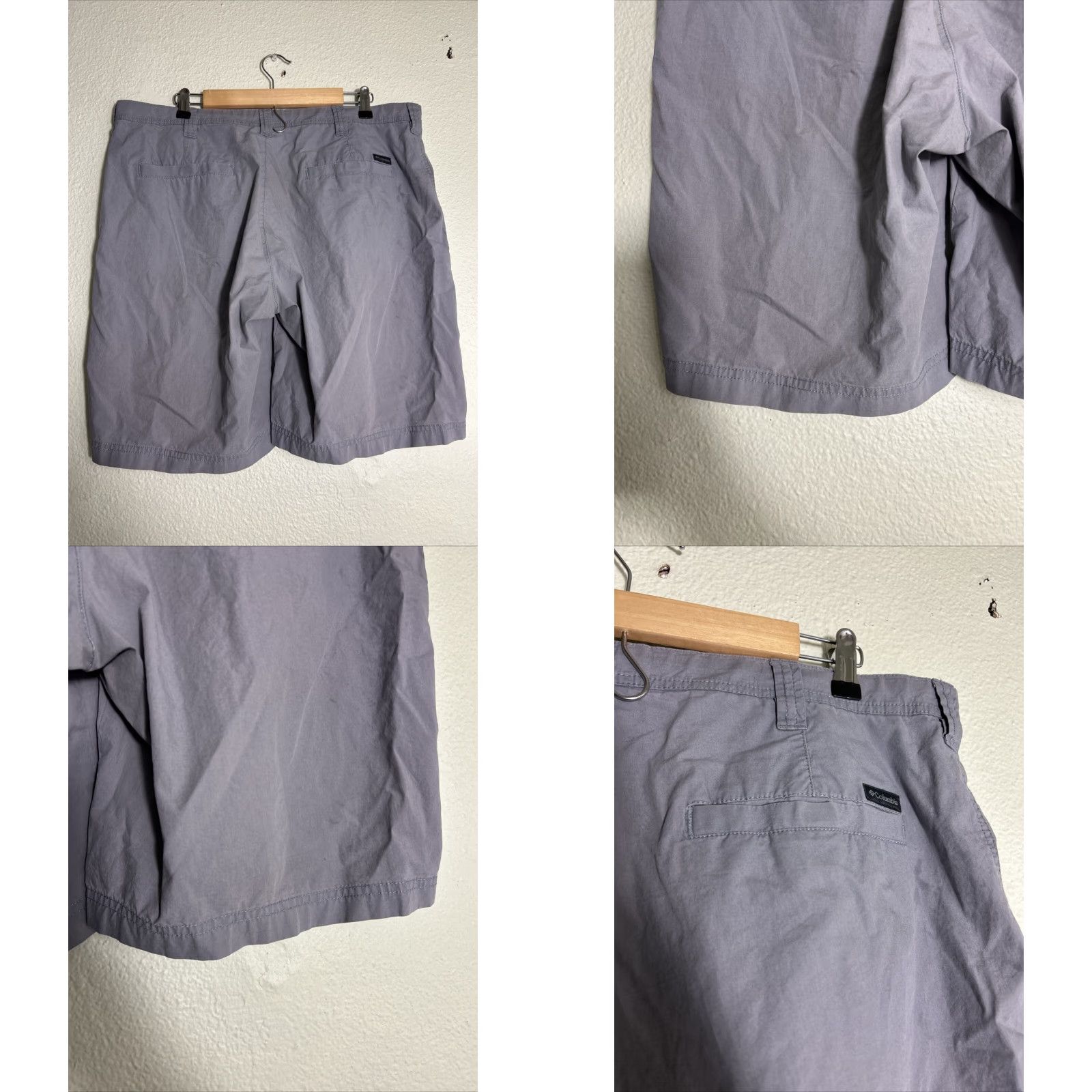 Vintage Columbia Men Shorts 38x10 Gray 100% Cotton Hiking Fishing Chino Reg Mens Size US 38 / EU 54 - 8 Thumbnail