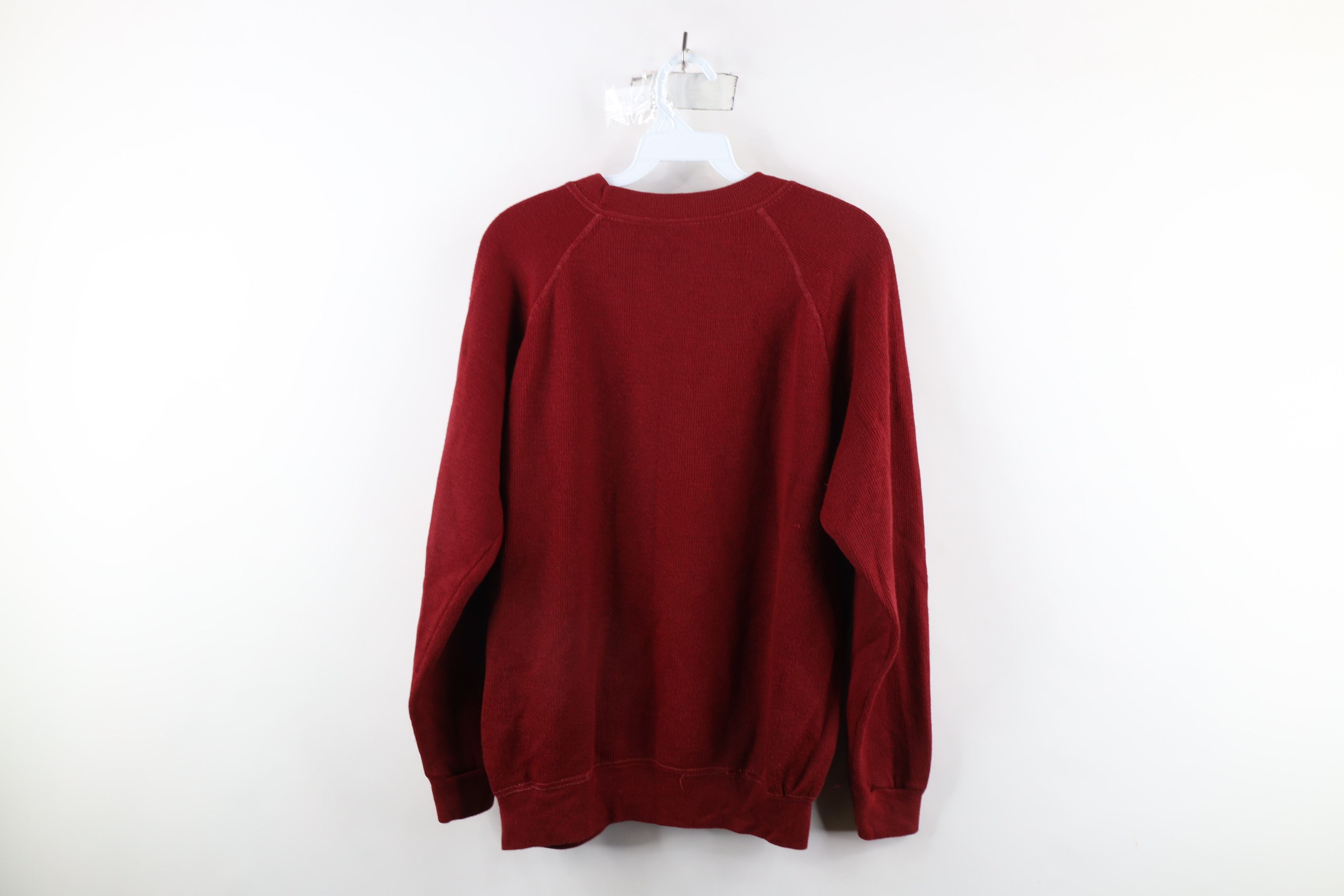 Vintage Vintage 60s 70s Streetwear Blank Ribbed Knit Sweatshirt USA Size XL / US 12-14 / IT 48-50 - 9 Thumbnail