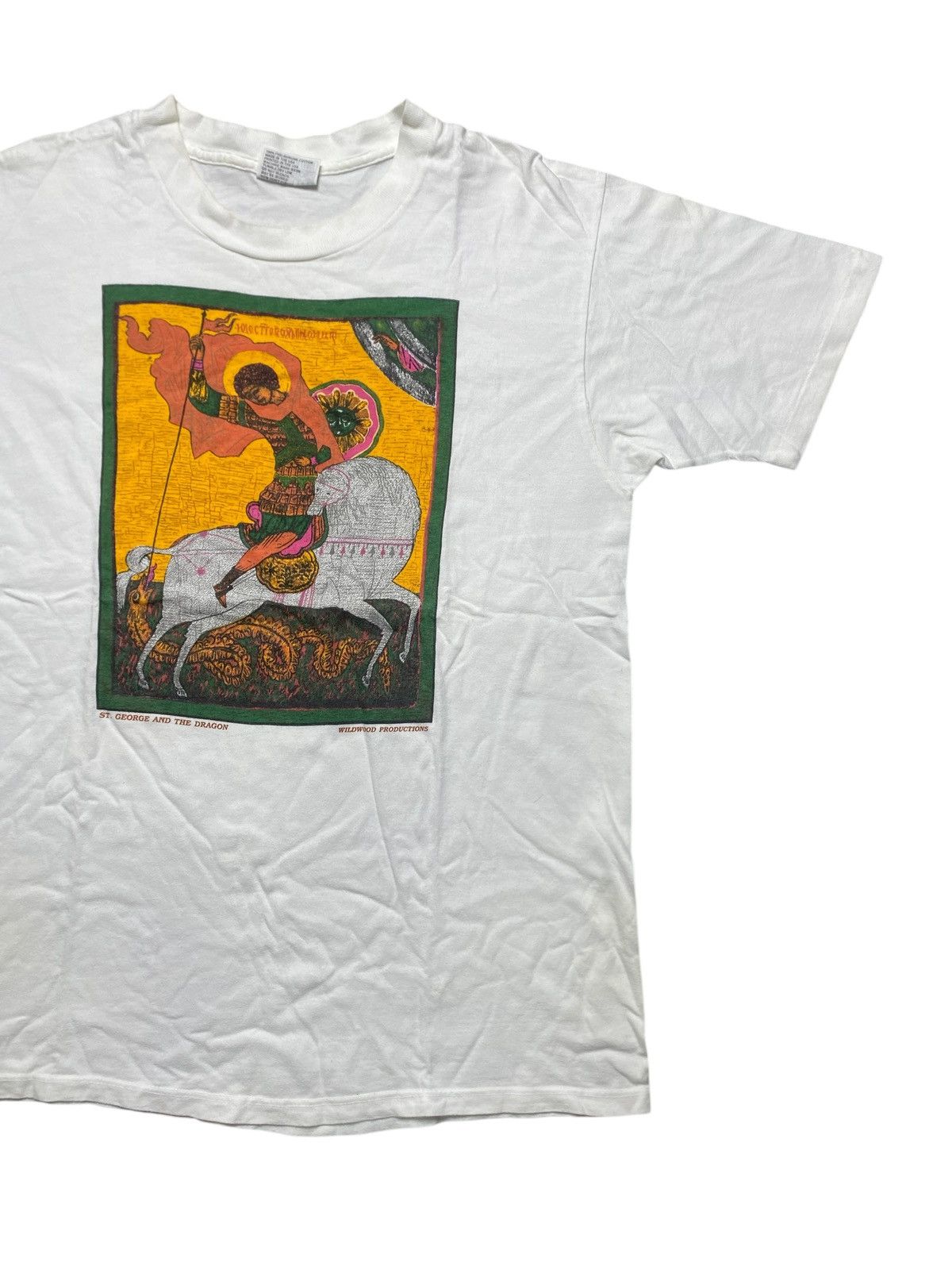 Vintage VINTAGE ART TEE WILDWOOD PRODUCTION ST GEORGE AND THE DRAGON Size US M / EU 48-50 / 2 - 4 Thumbnail
