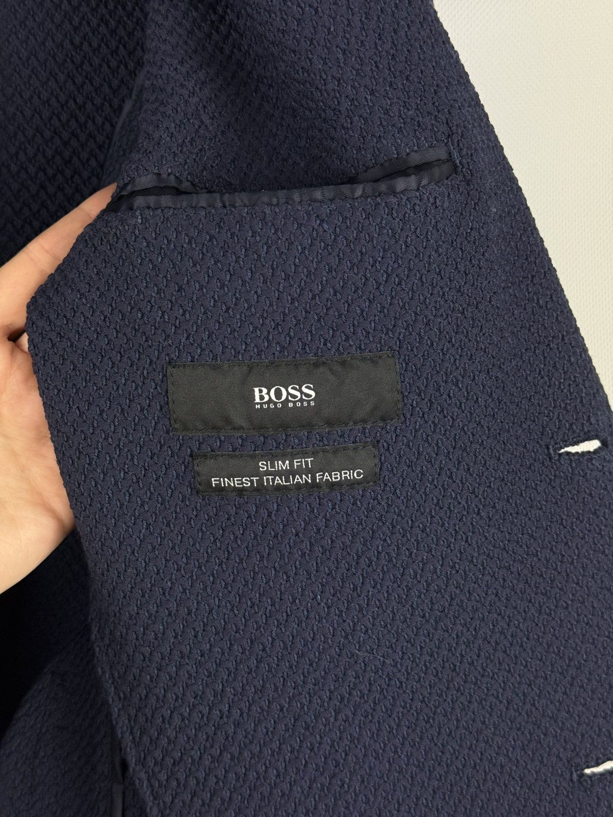 Hugo Boss Hugo Boss Marcoz21 Cotton Unlined Knitted Blazer Jacket Size 40R - 19 Thumbnail