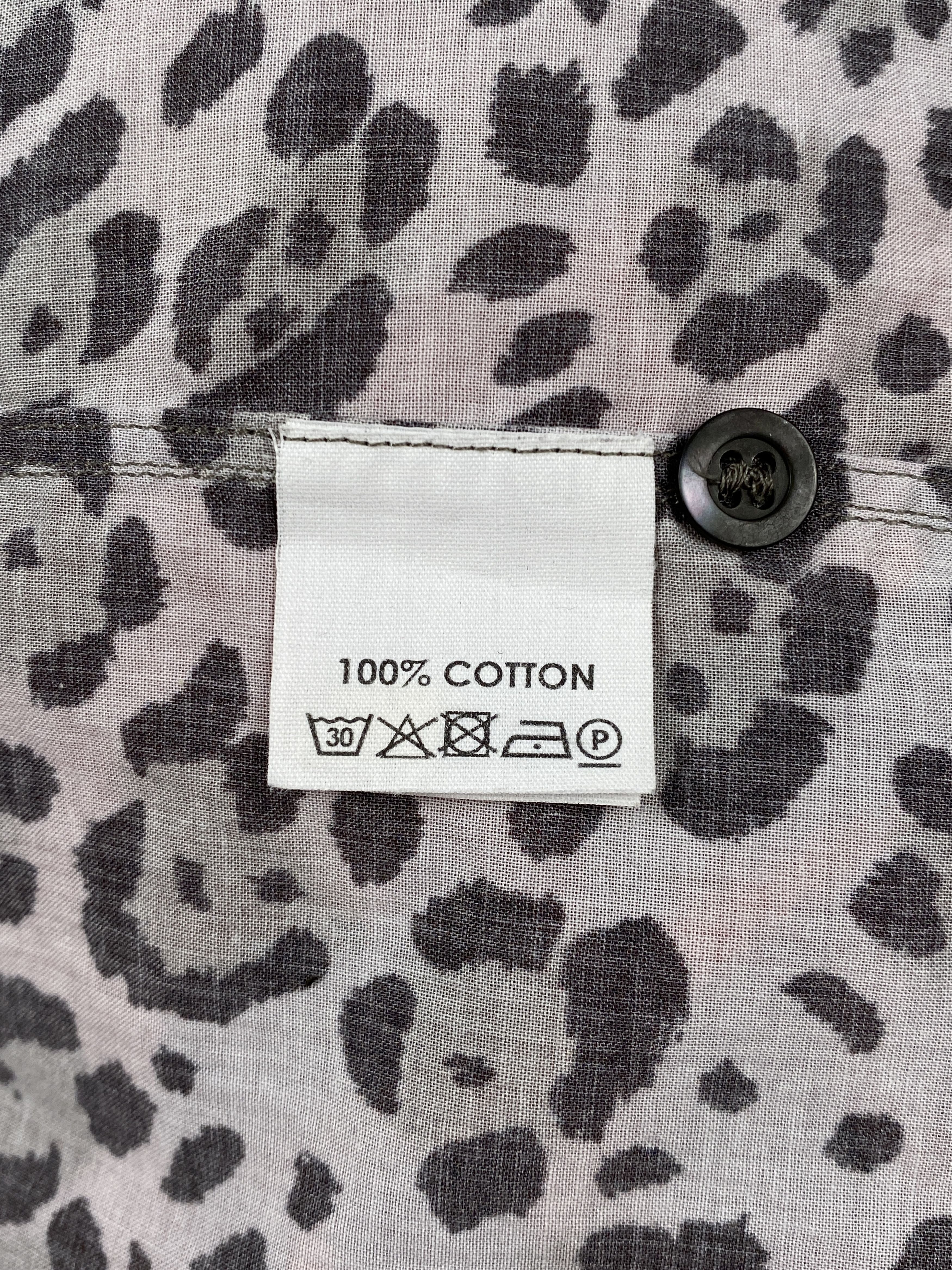 Dries Van Noten Leopard Print Long Sleeve Polo Size US M / EU 48-50 / 2 - 14 Thumbnail