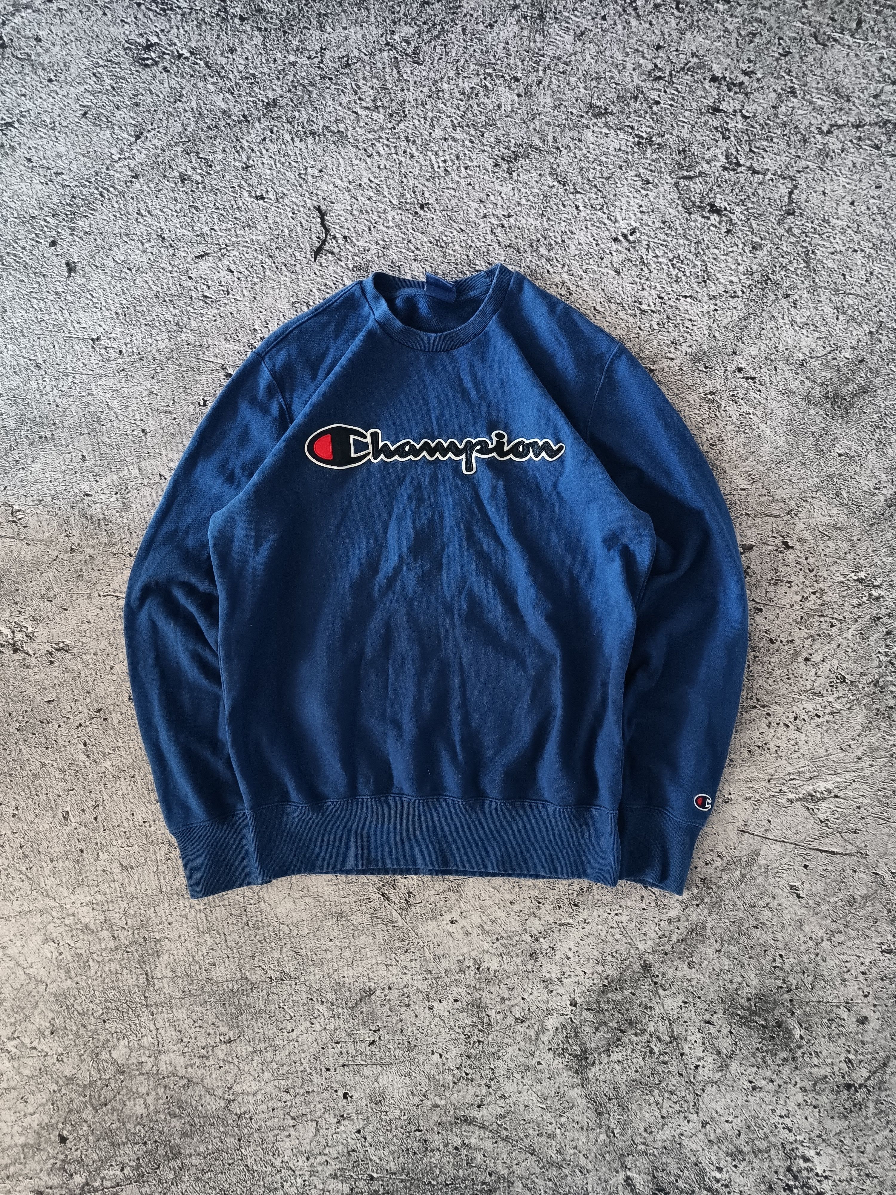 Champion Y2K Champion Sweatshirt Adult Medium Blue Crewneck Size US M / EU 48-50 / 2 - 1 Thumbnail