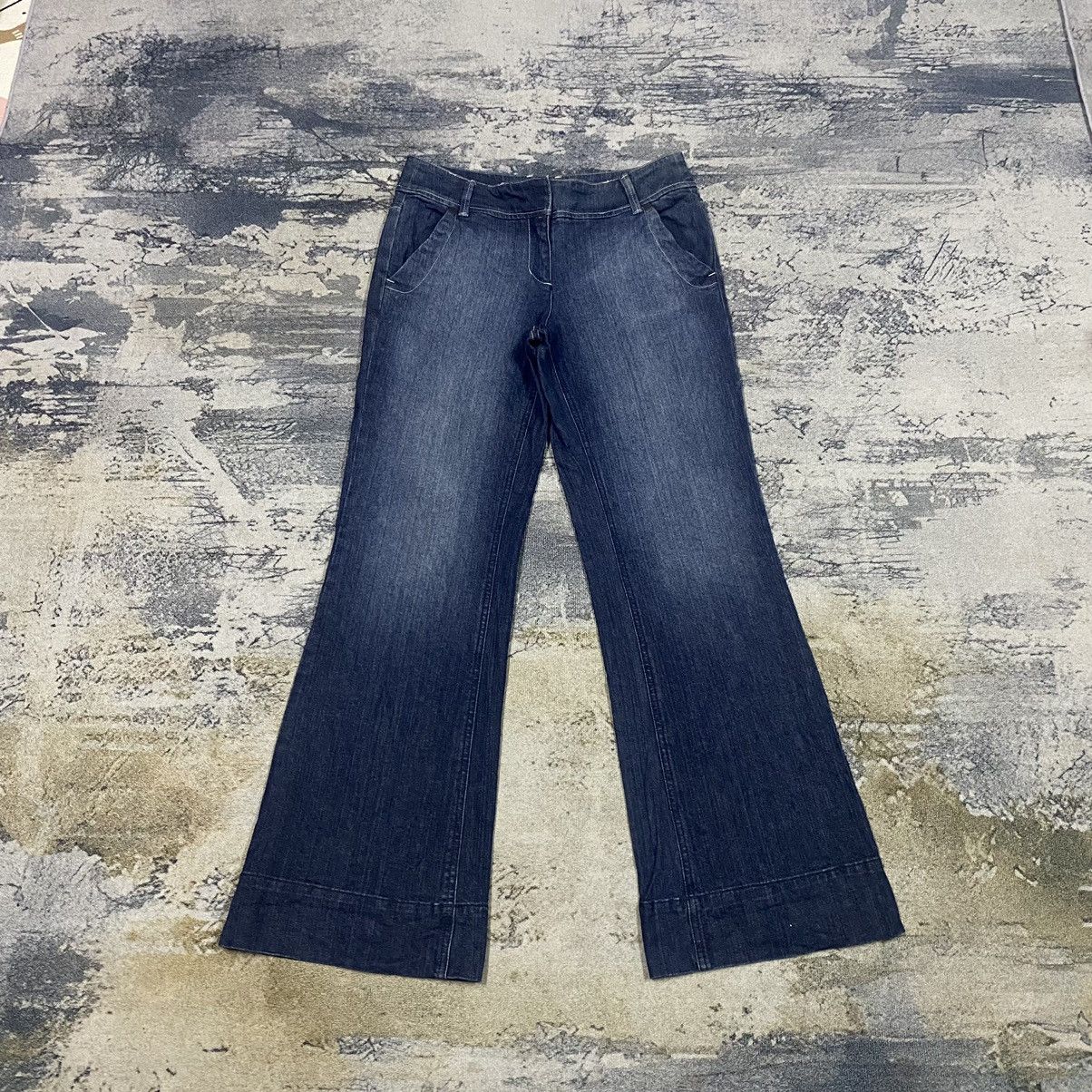 Japanese Brand Newyork Flare Bell bottom Denim Trousers Size 32" / US 10 / IT 46 - 1 Thumbnail