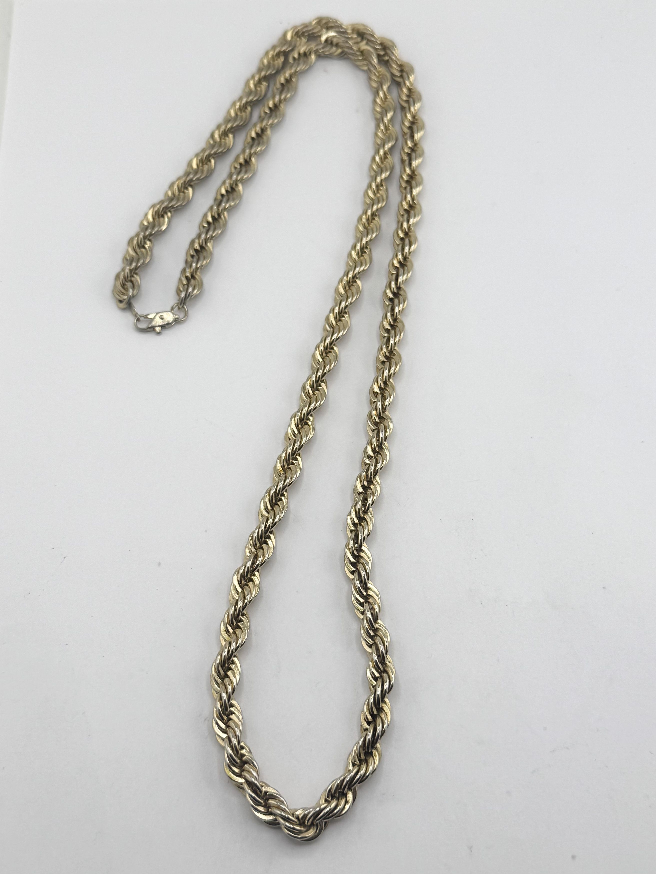 Vintage Vintage 14k Gold Plated braided gold tone long chain necklac Size ONE SIZE - 2 Thumbnail