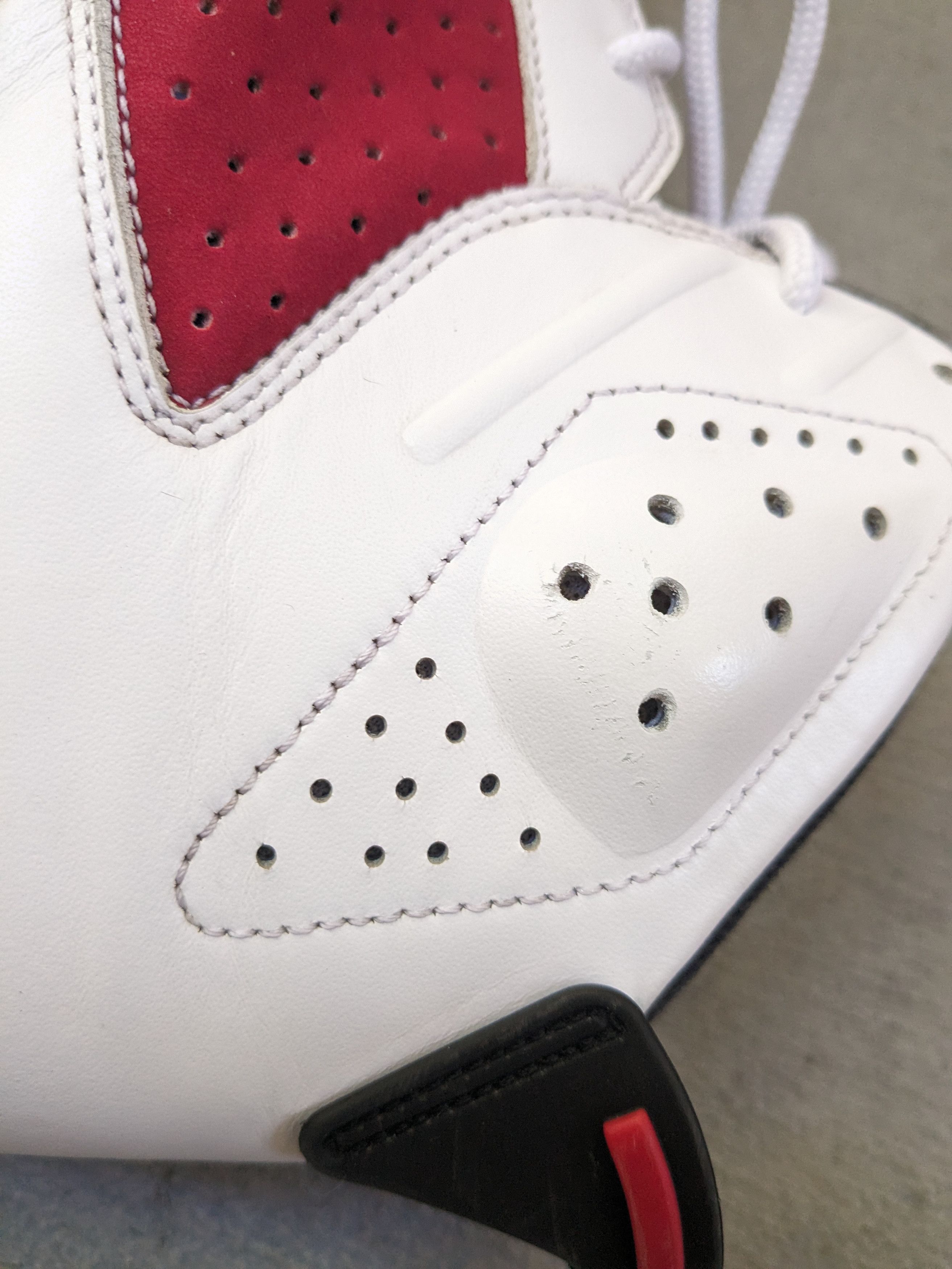 Nike Air Jordan 6 Retro Carmine 10.5 Red White 384664-160