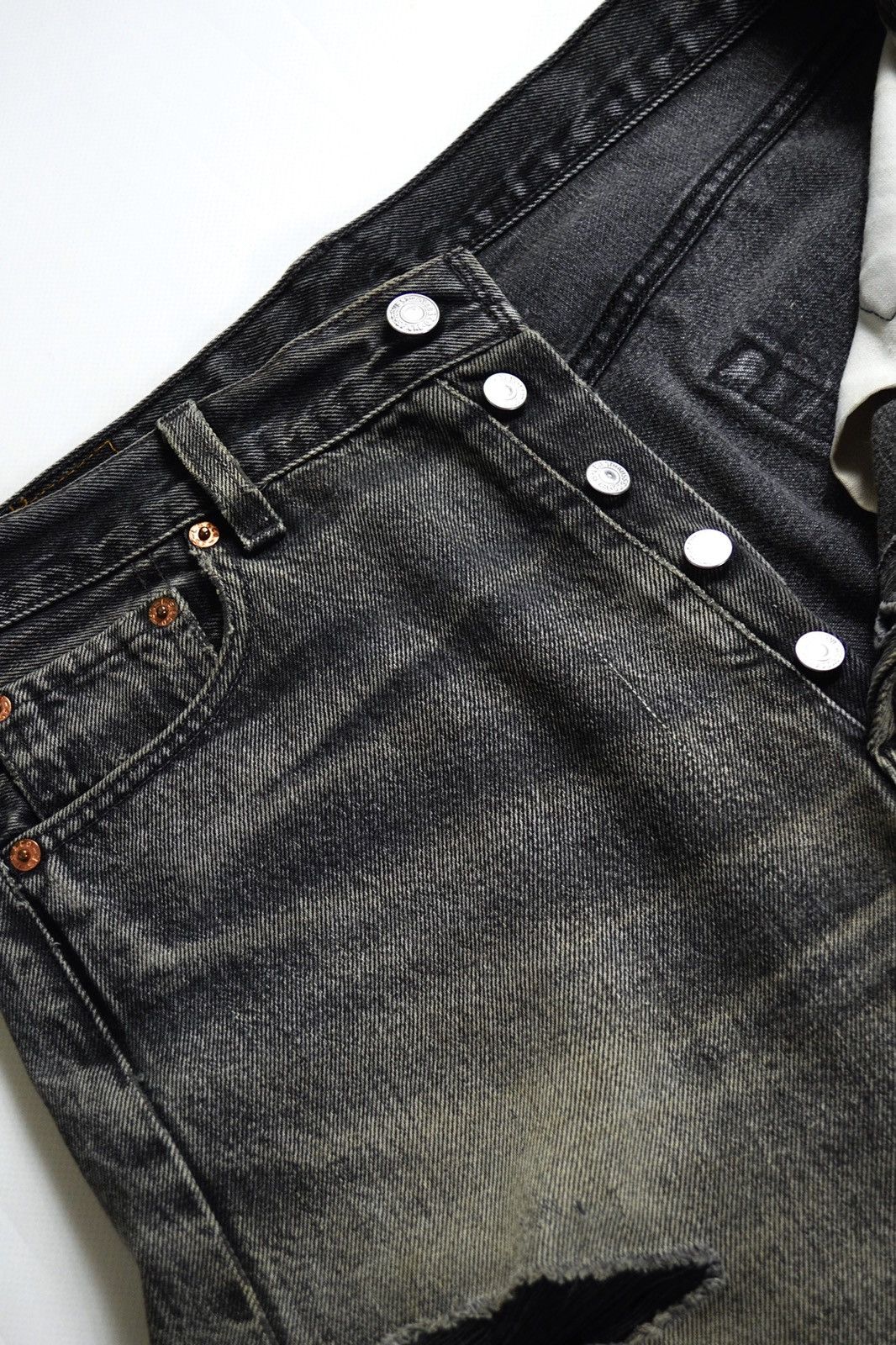 Levi's 90s Vintage Levis USA 501 Distressed Faded Denim Jeans Size US 30 / EU 46 - 11 Thumbnail