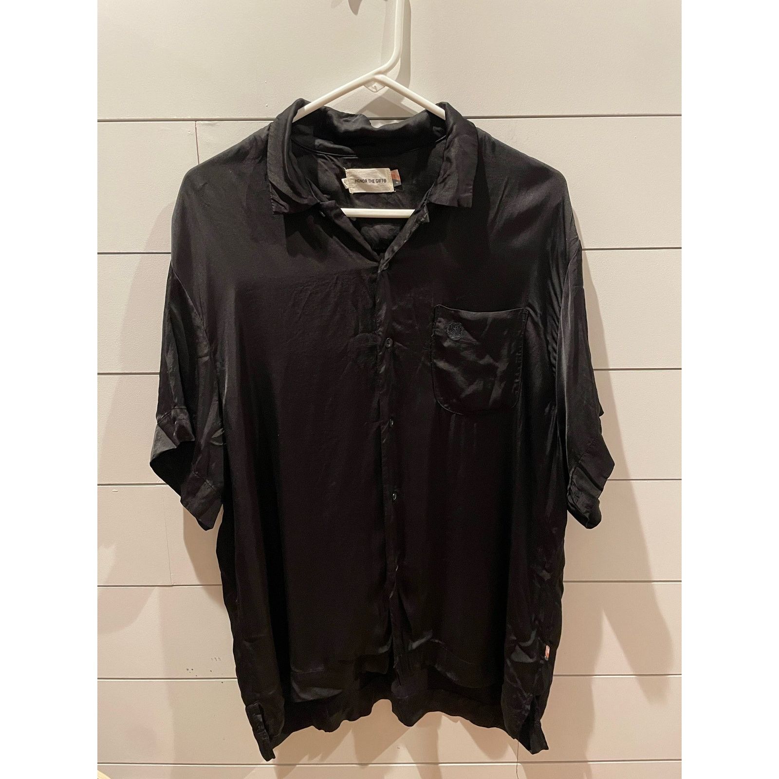 Honor the Gift Honor the Gift Men's Black Century Camp Button Shirt, L Size US L / EU 52-54 / 3 - 5 Thumbnail