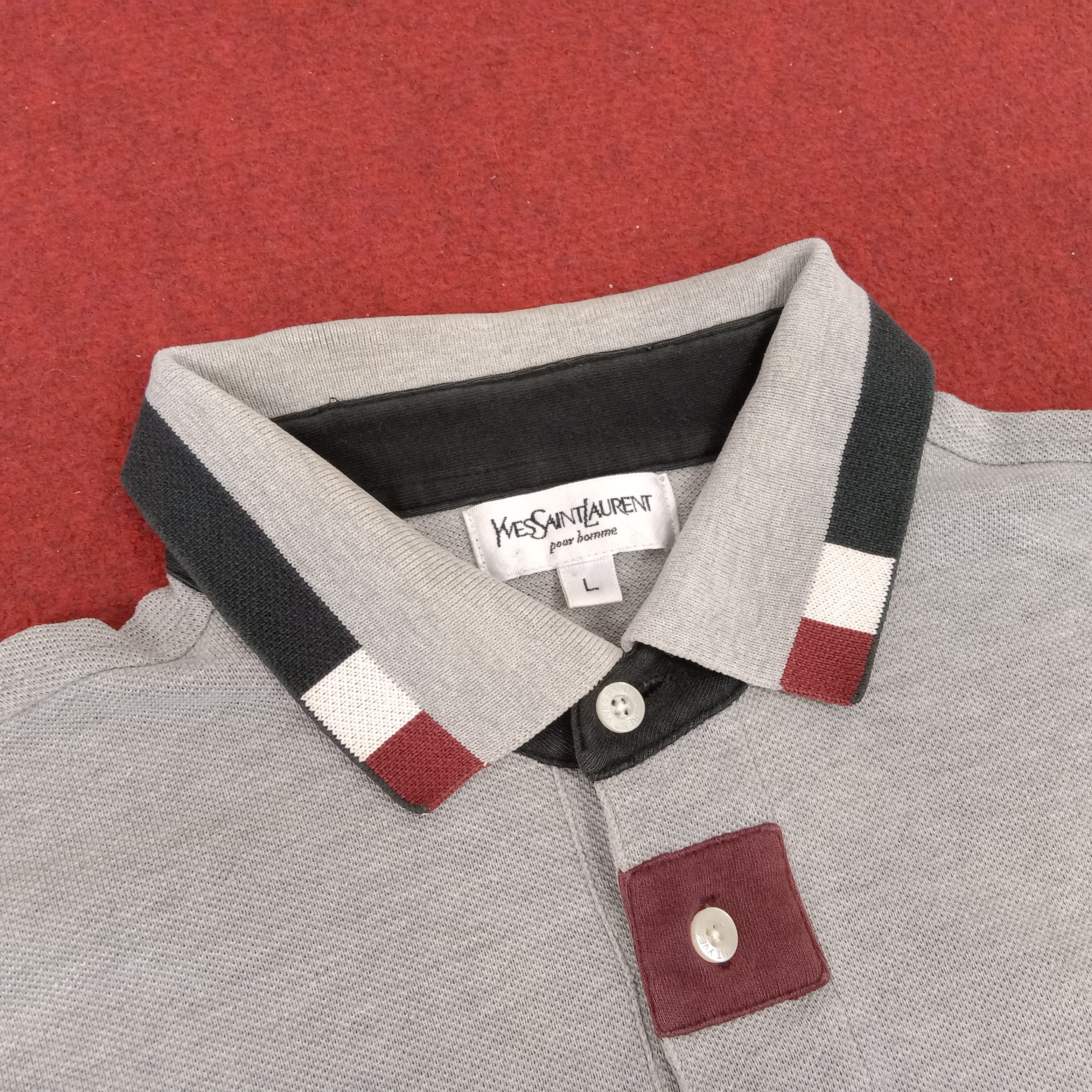 Vintage × Yves Saint Laurent Yves Saint Laurent Luxury Brand Rare Design Polos Size US M / EU 48-50 / 2 - 4 Thumbnail