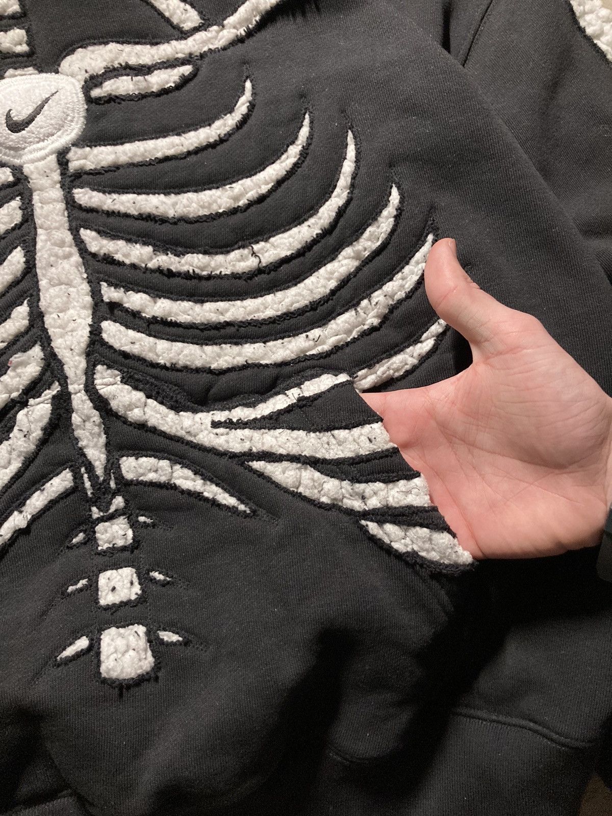 Nike × Vintage ☠️nike skeleton skull custom rare vintage hoodie fleece baggy Size US L / EU 52-54 / 3 - 7 Thumbnail