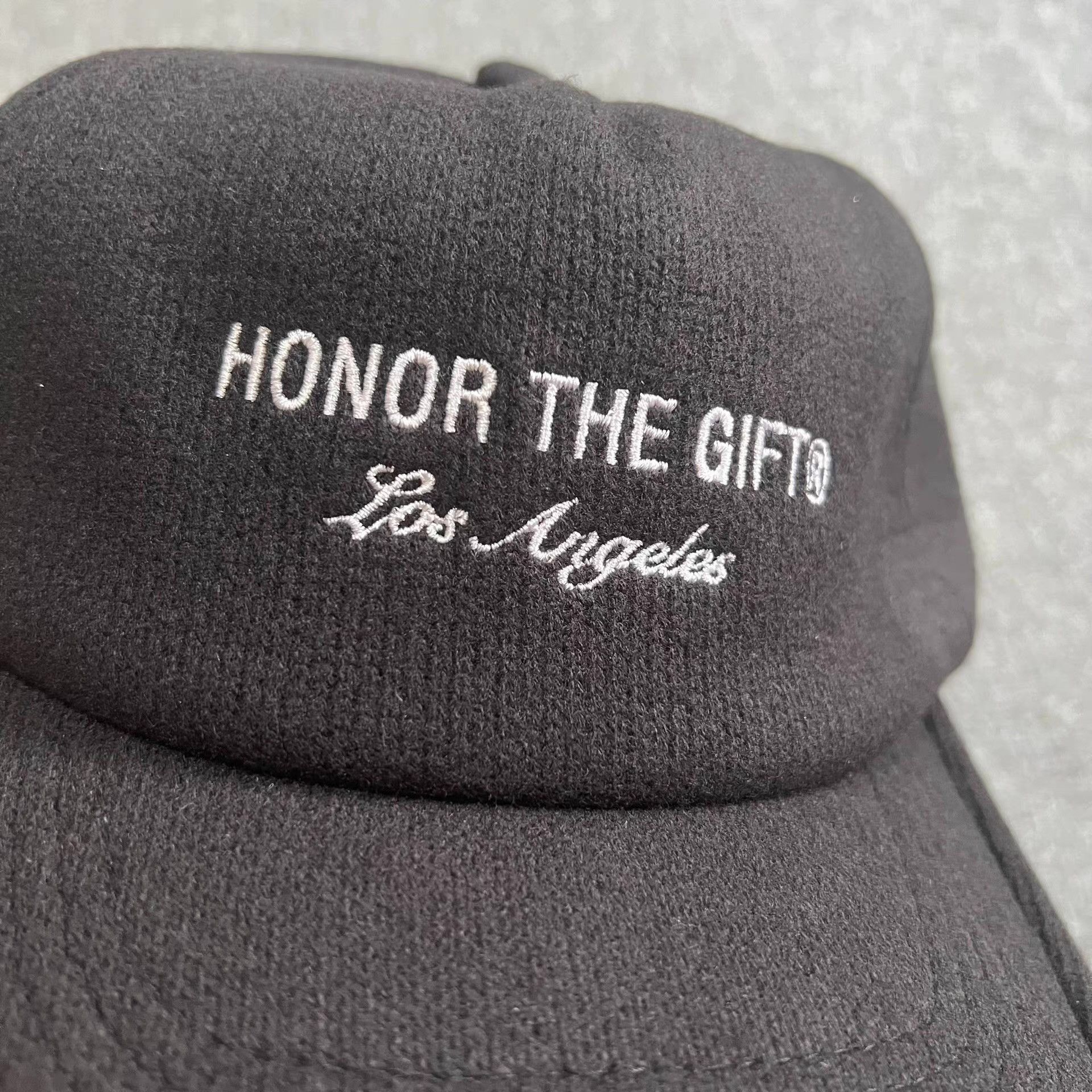 Honor the Gift Honor the gift embroidered woolen brim baseball cap Q7 Size ONE SIZE - 1 Thumbnail