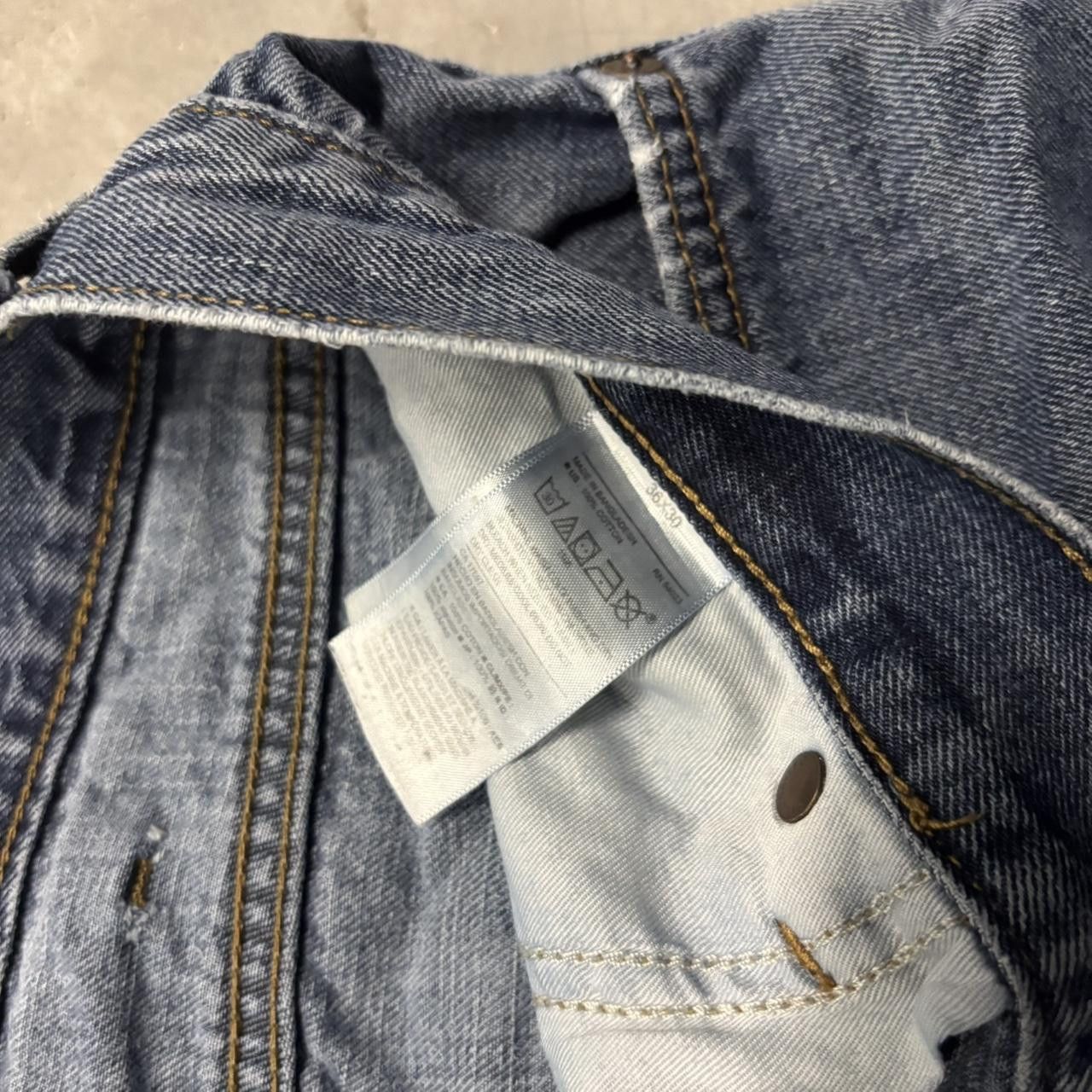 Japanese Brand × Vintage Crazy Vintage Y2K/2000s Grunge Dark Wash Essential Denim Jeans! Size US 36 / EU 52 - 7 Thumbnail