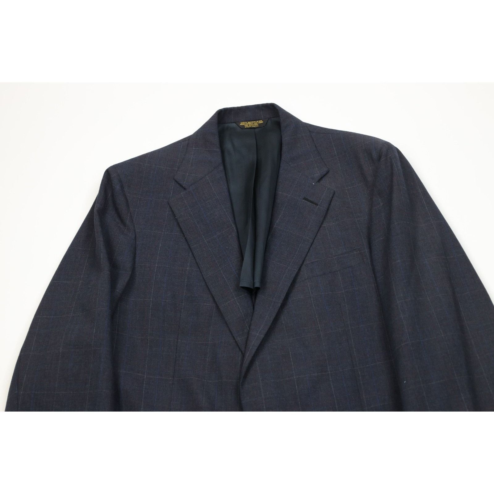 Vintage Vintage 70s Streetwear 2 Piece Wool Suit Wedding Plaid Size 40L - 3 Thumbnail