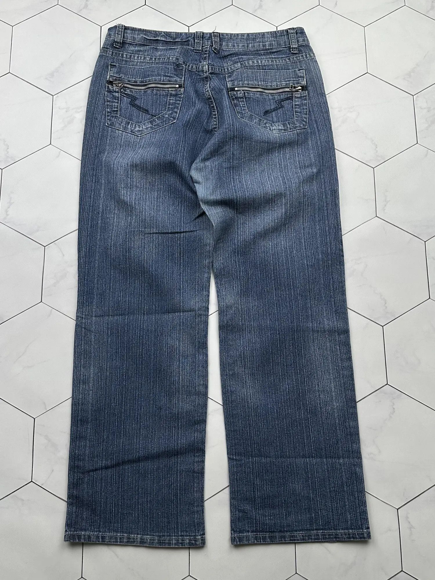 Japanese Brand Vintage Wide Jeans (B472)E2 Size US 32 / EU 48 - 4 Thumbnail