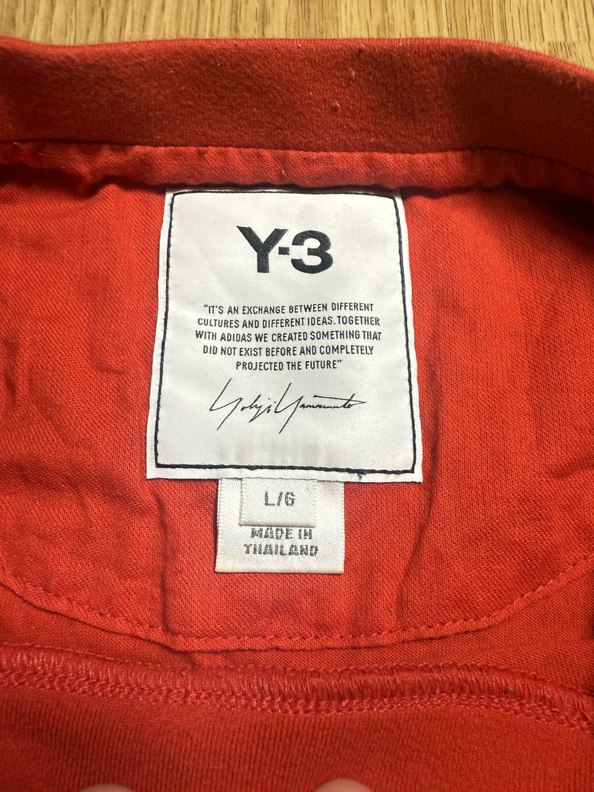 Y-3 Y-3 Red T-Shirt 2019 Collection Size US L / EU 52-54 / 3 - 3 Thumbnail