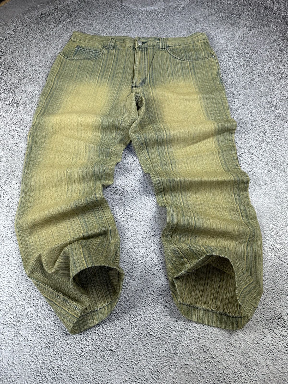 Other Diesel Style Vintage Stripe Flared Jeans Washed Y2K Faded Sk Size US 36 / EU 52 - 1 Thumbnail