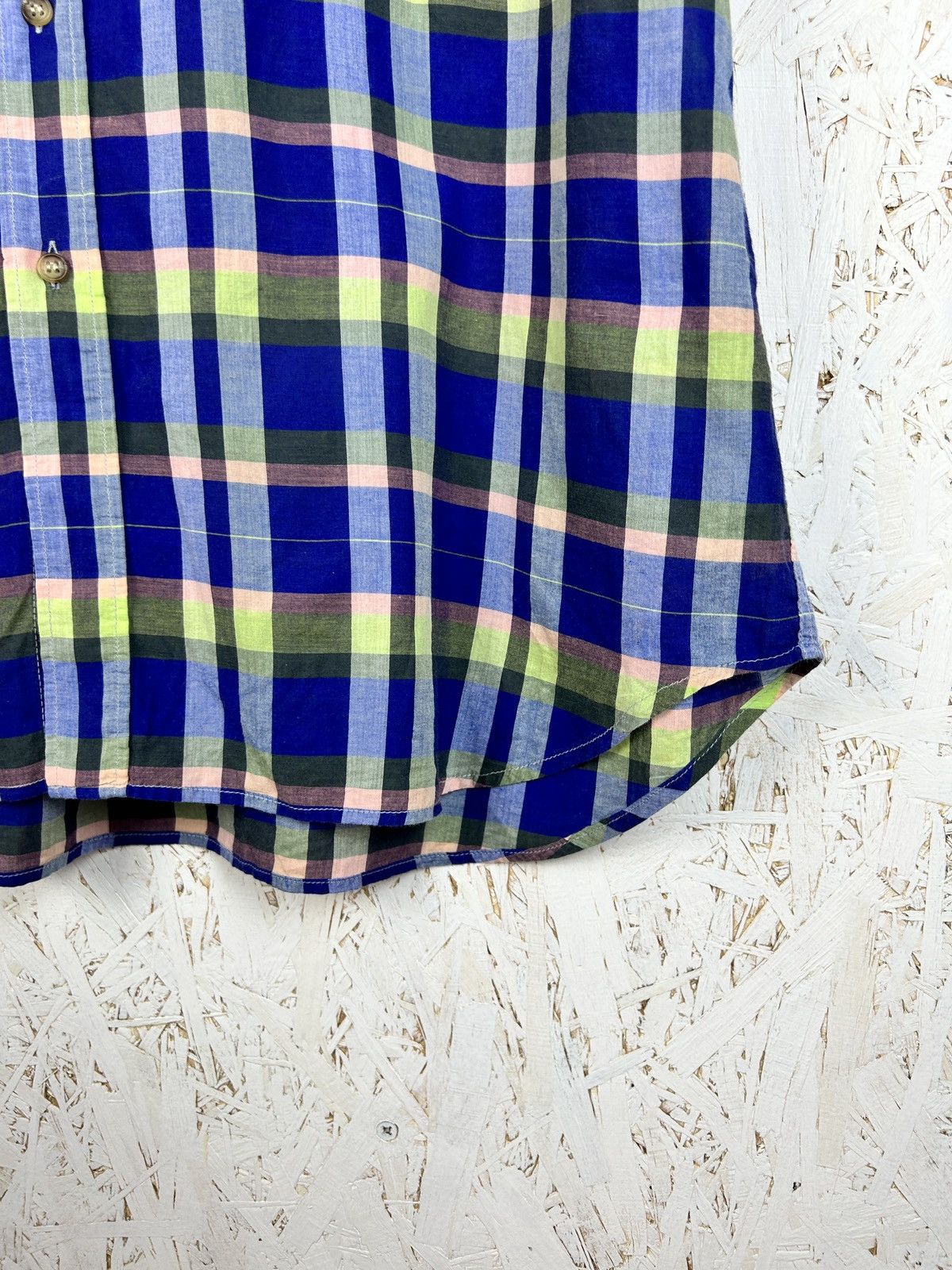 Burberry 80s 90s Burberry’s Short Sleeve Plaid Checkered Shirt L Size US L / EU 52-54 / 3 - 4 Thumbnail