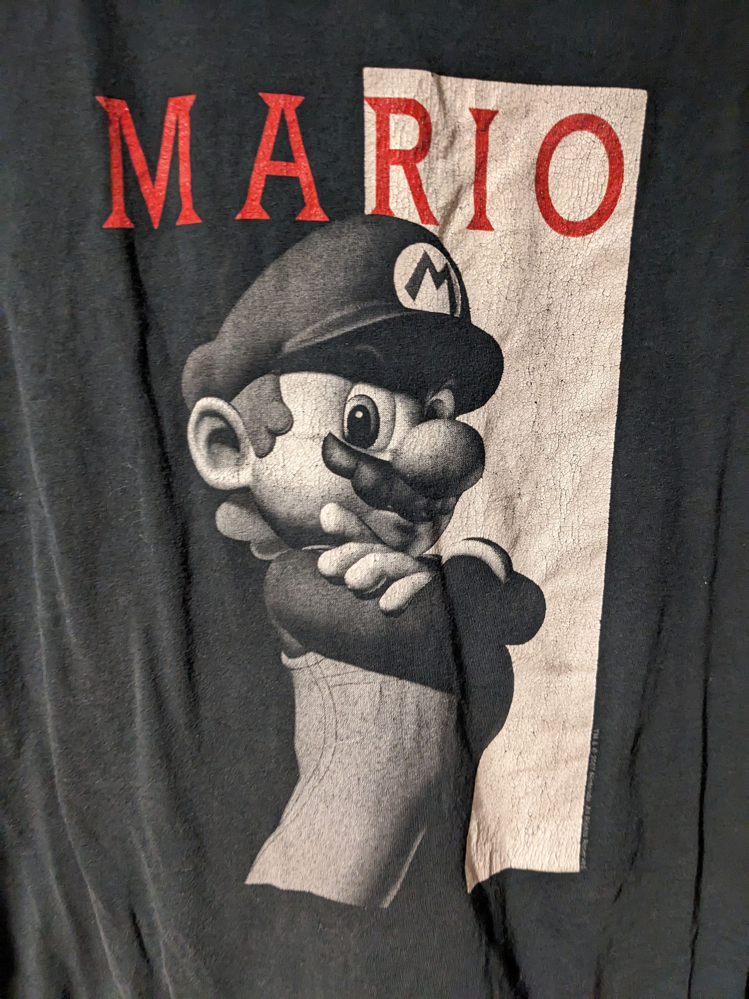 Nintendo × Vintage Vintage 2007 Super Mario Nintendo Scarface Parody T-Shirt Size US L / EU 52-54 / 3 - 2 Thumbnail