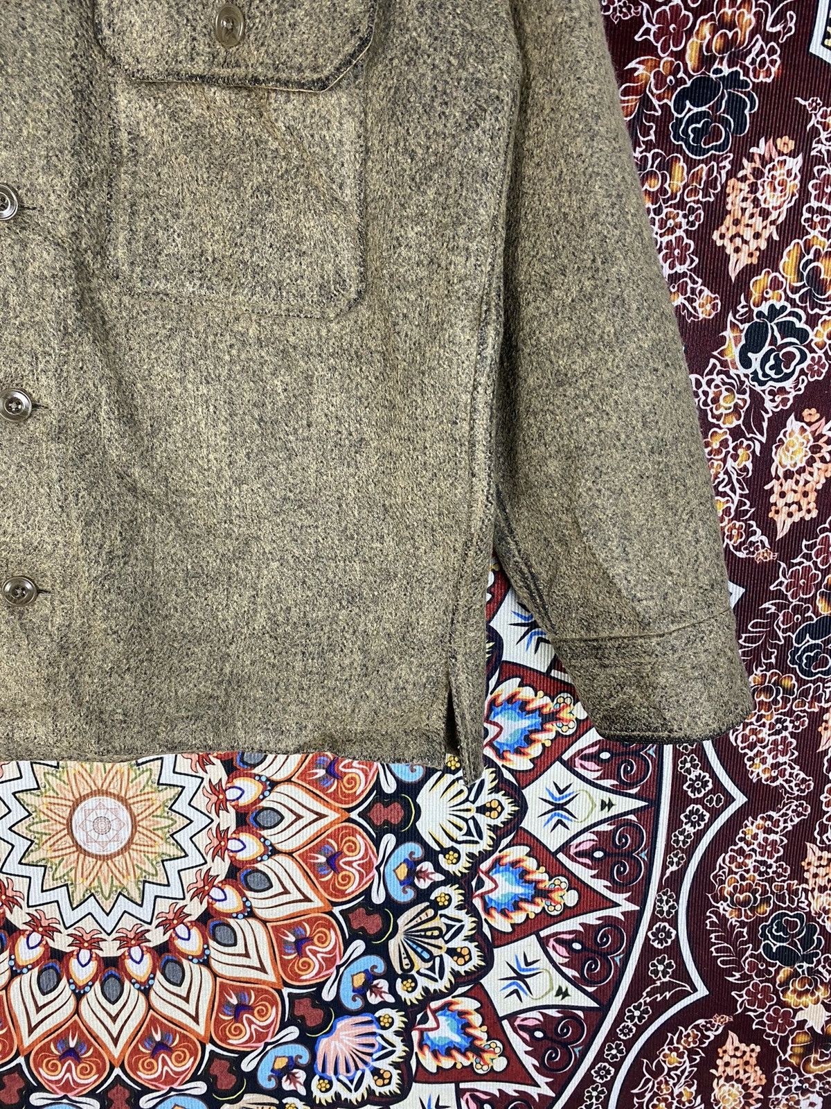 Japanese Brand × Uniqlo 2000s Uniqlo U Lameire Faded Wool Button up Shirt Size US M / EU 48-50 / 2 - 6 Thumbnail