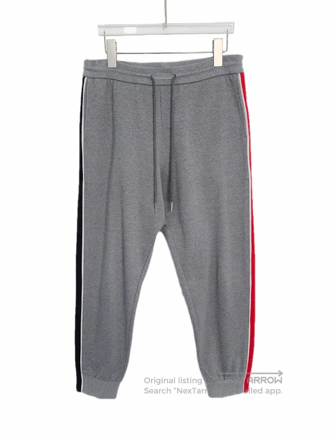 Thom Browne Thom Browne Side Stripe Cotton Jogger Pants. Size US 26 / EU 42 - 1 Thumbnail