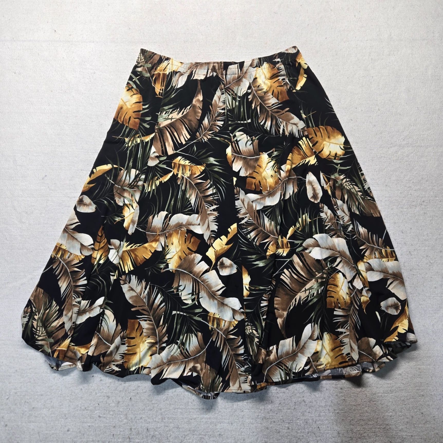 Vintage Vintage Southern Lady Floral A Line Pleated Elastic Waist Long Skirt L Large Size 36" / US 14 / IT 50 - 5 Thumbnail