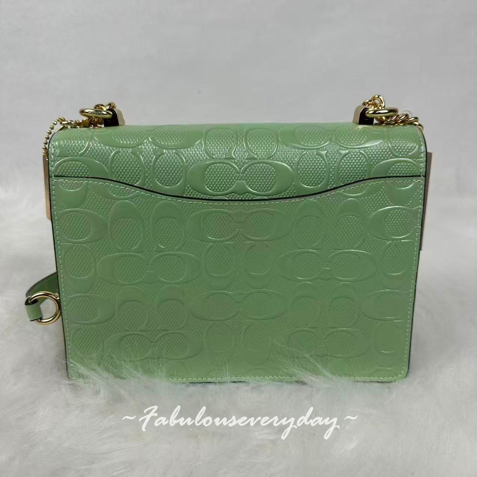 Coach Coach Klare Crossbody Bag Signature Leather/Gold/Pale Green Size ONE SIZE - 3 Thumbnail