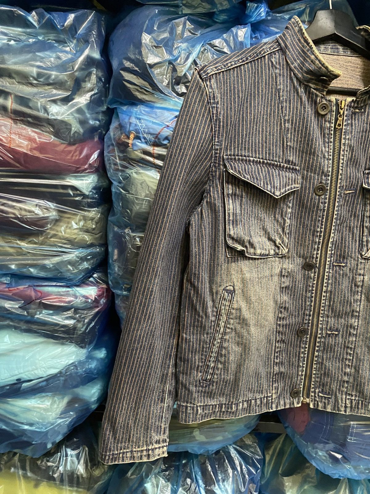 Comme Ca Ism VINTAGE COMME CA ISM INDIGO STRIPE DENIM JACKET Size US M / EU 48-50 / 2 - 8 Thumbnail