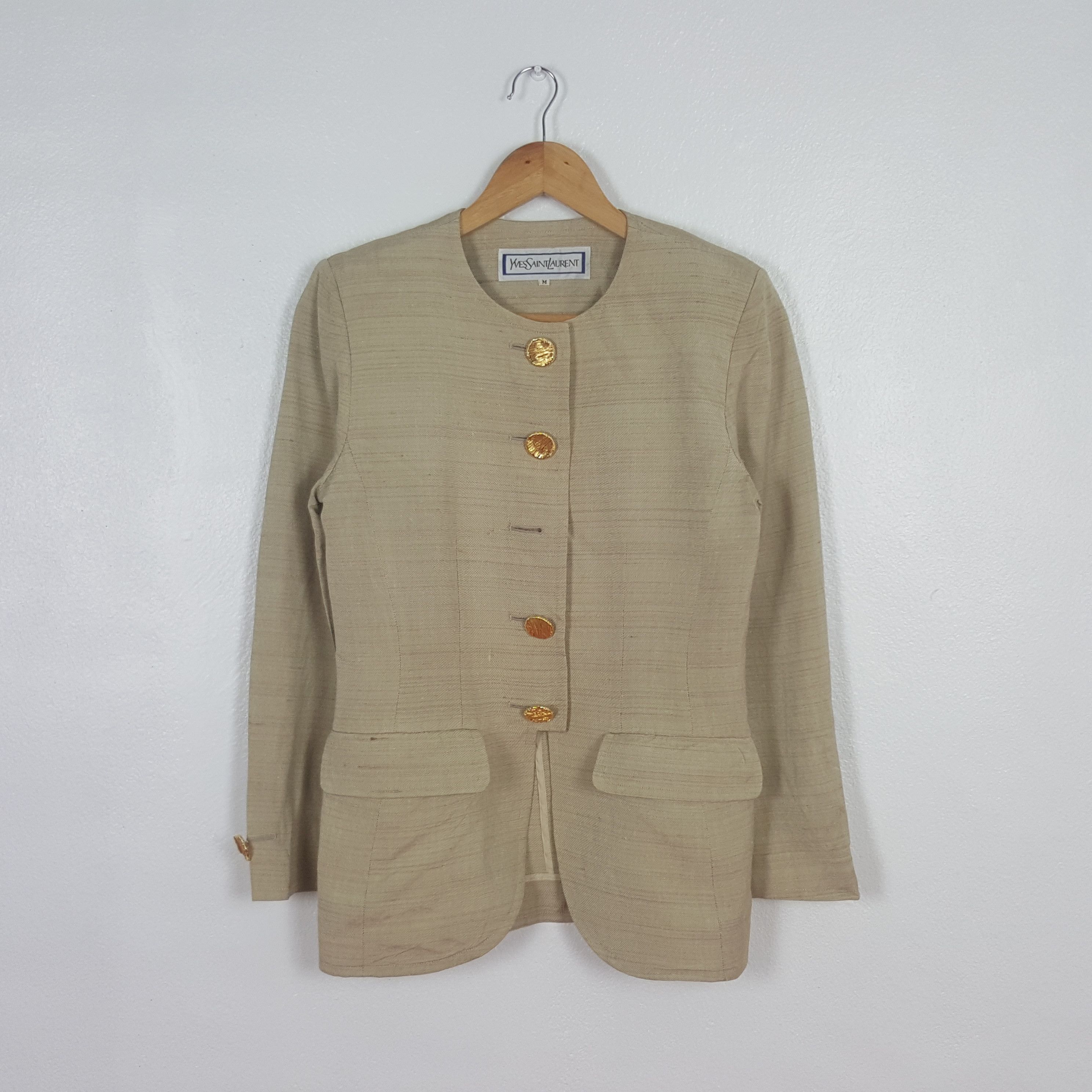 Yves Saint Laurent Vintage Yves Saint Laurent Blazer Jacket C305N15 Size US XS / EU 42 / 0 - 1 Thumbnail