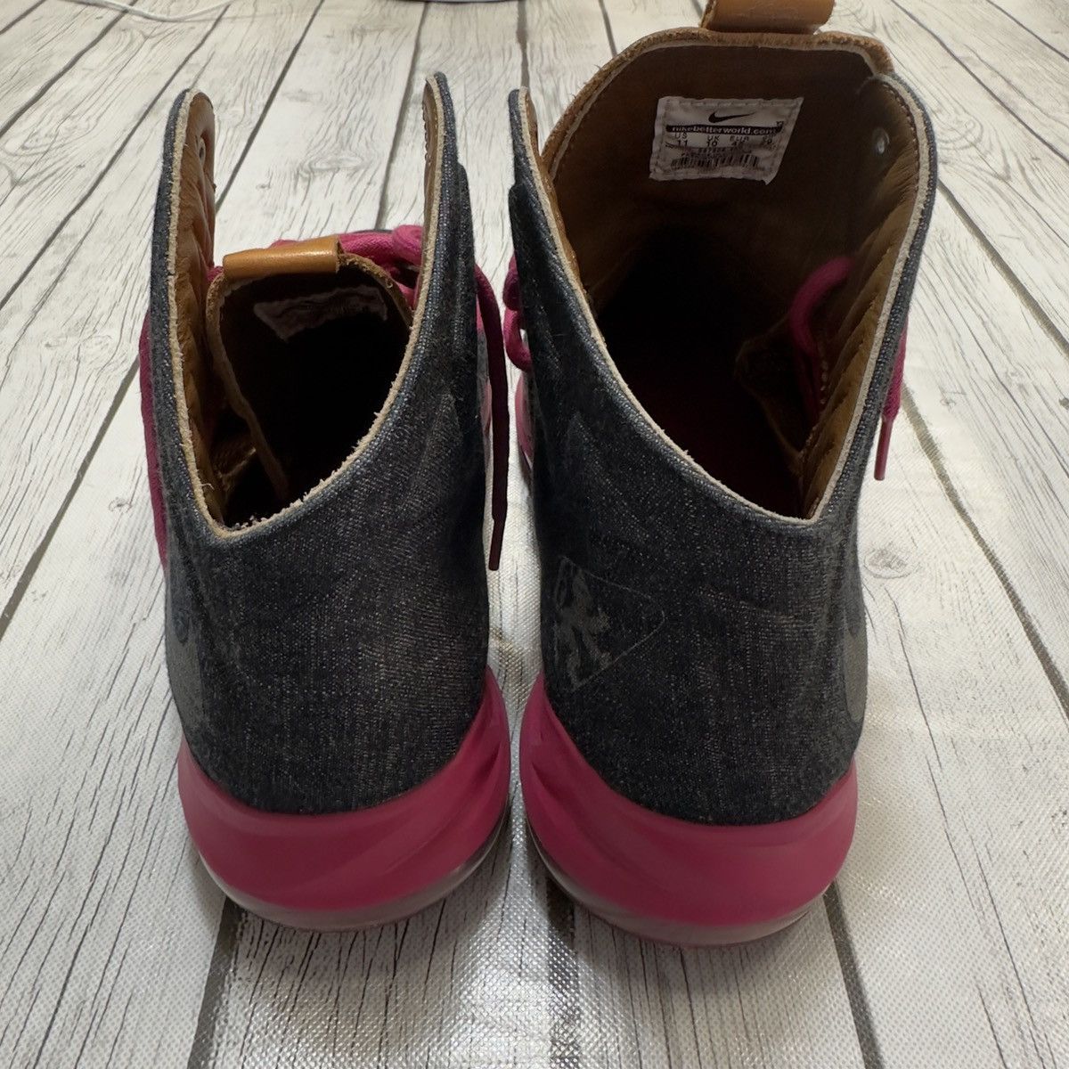 Nike LeBron 10 EXT Denim QS “Denim” 2013 Size US 11 / EU 44 - 3 Thumbnail