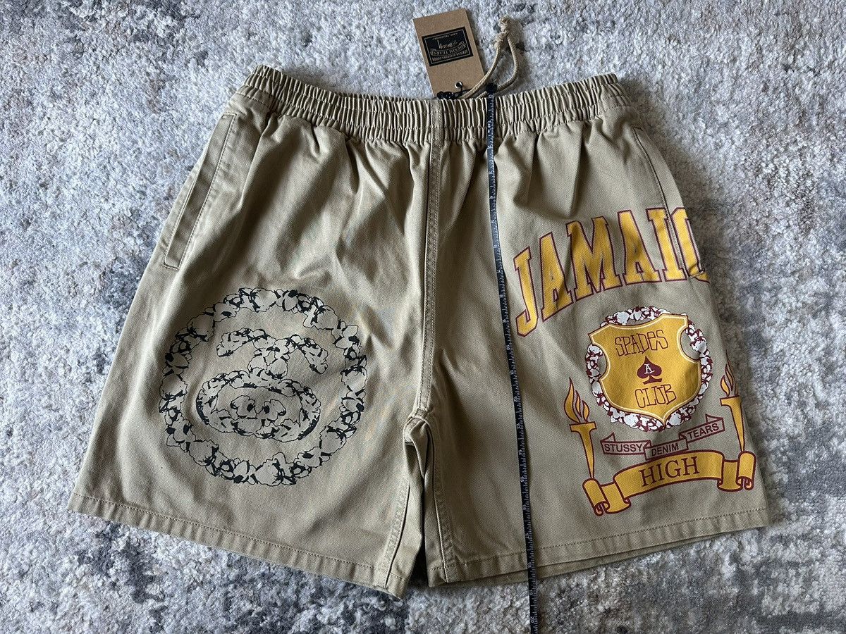 DENIM TEARS × Stussy Denim Tears x Stussy Jamaiga High Kaki Short SS25 Size US 30 / EU 46 - 22 Thumbnail