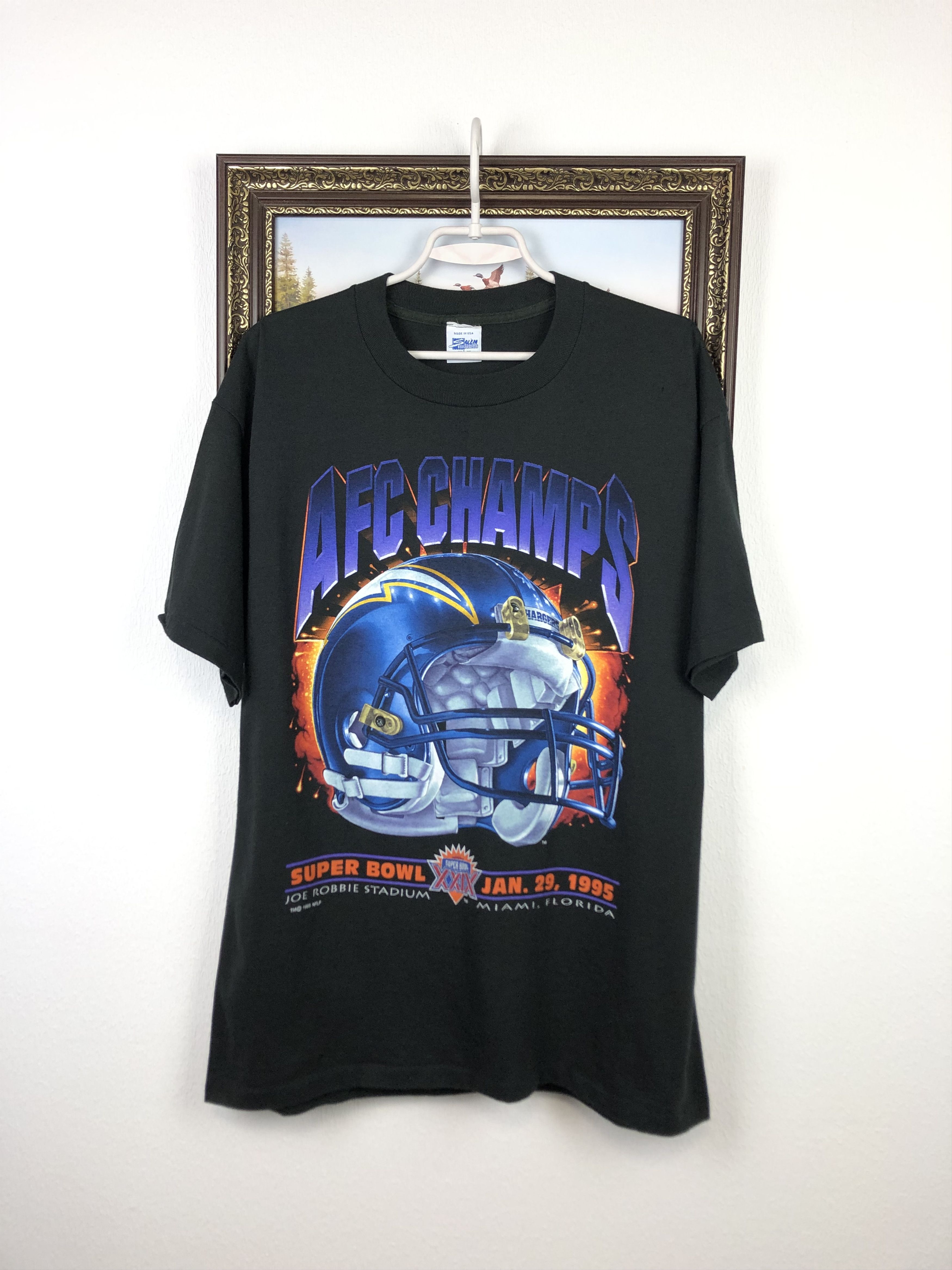 Vintage Vintage AFC Champs San Diego Chargers Shirt Over Print Tee Size US L / EU 52-54 / 3 - 1 Thumbnail