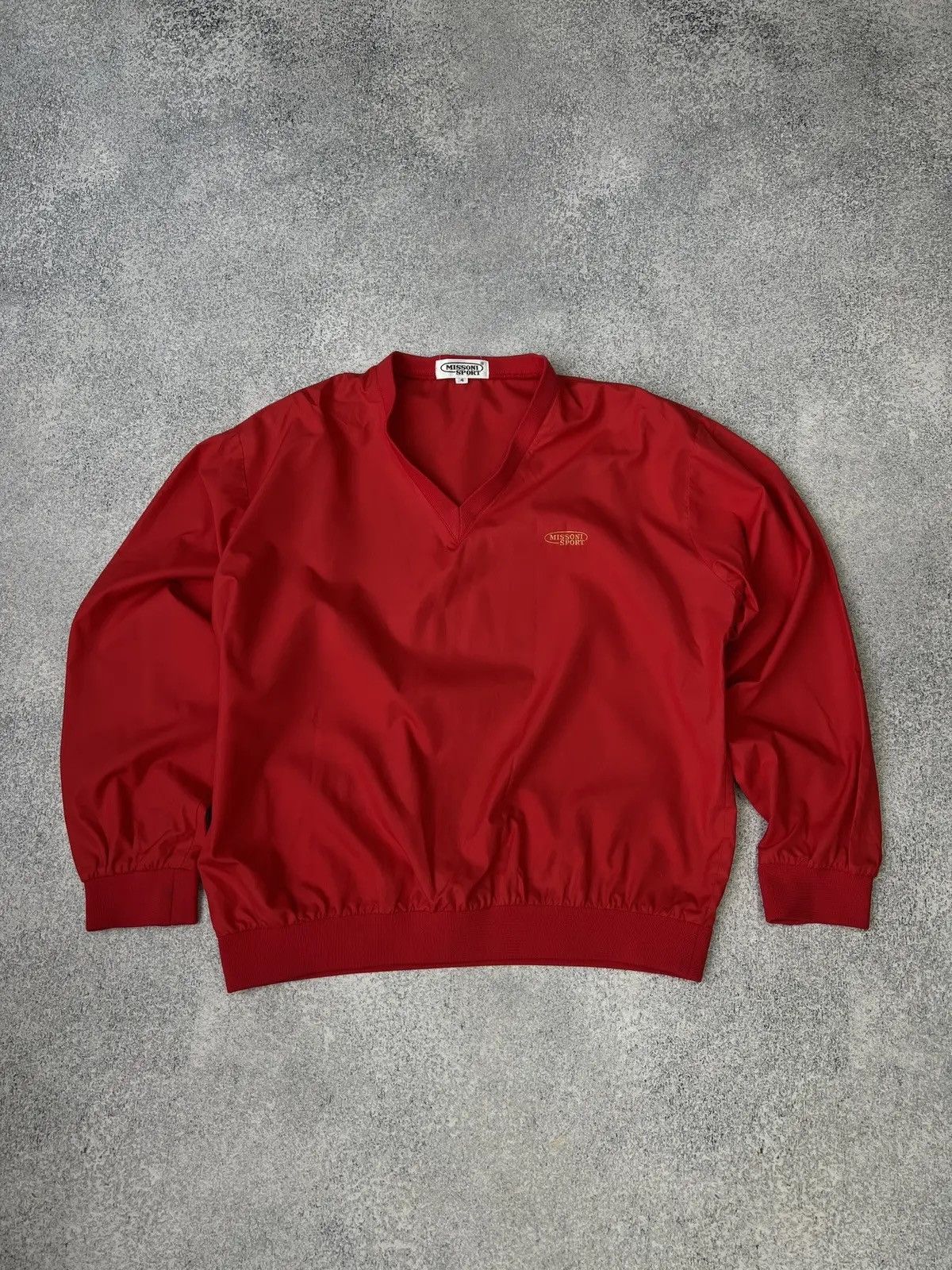 Missoni × Vintage Vintage Missoni sport nylon light red sweatshirt Size US M / EU 48-50 / 2 - 5 Thumbnail