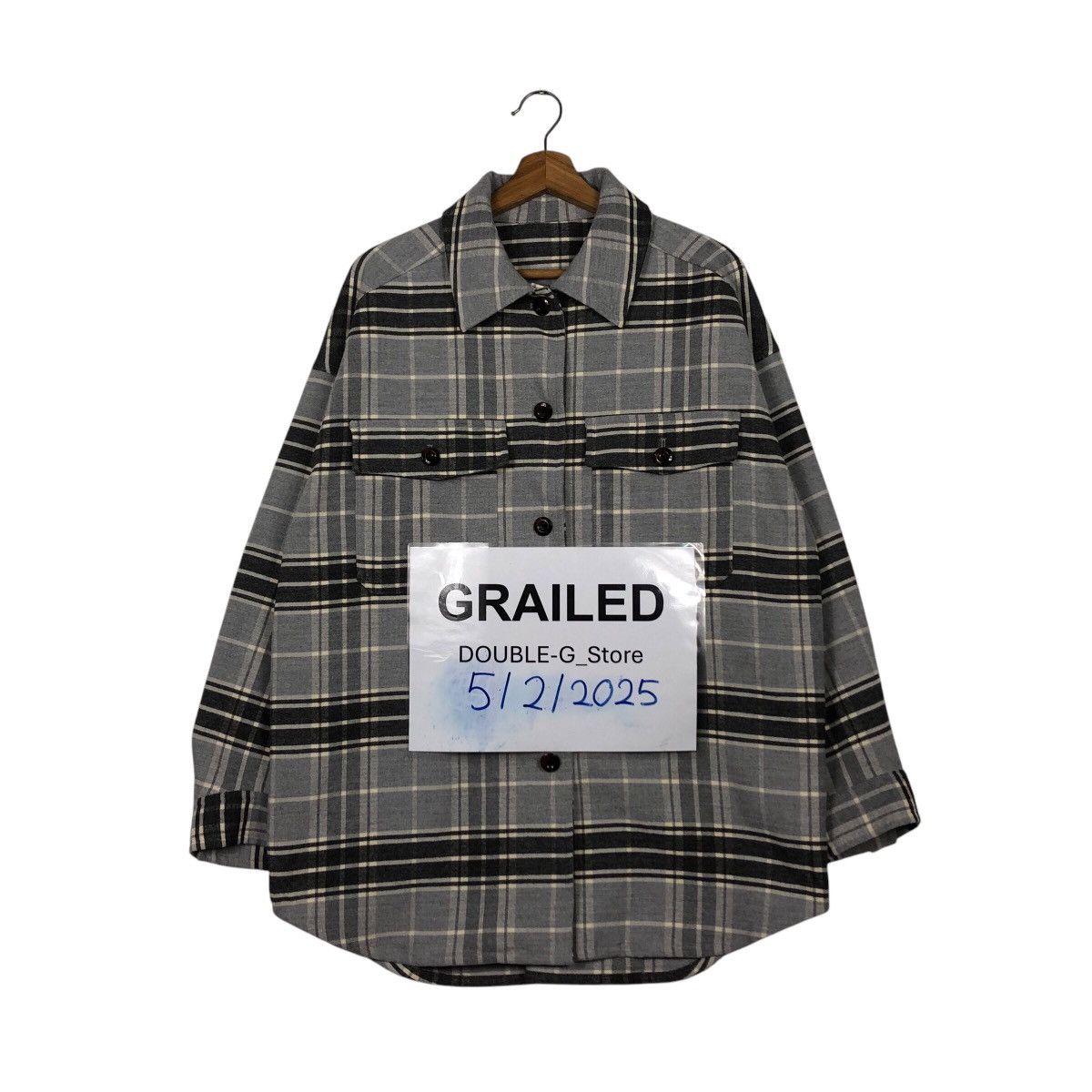 Japanese Brand × Vintage 📌Vintage Wool Button Jacket GU Japan Tartan Issey Miyake Size US L / EU 52-54 / 3 - 1 Thumbnail