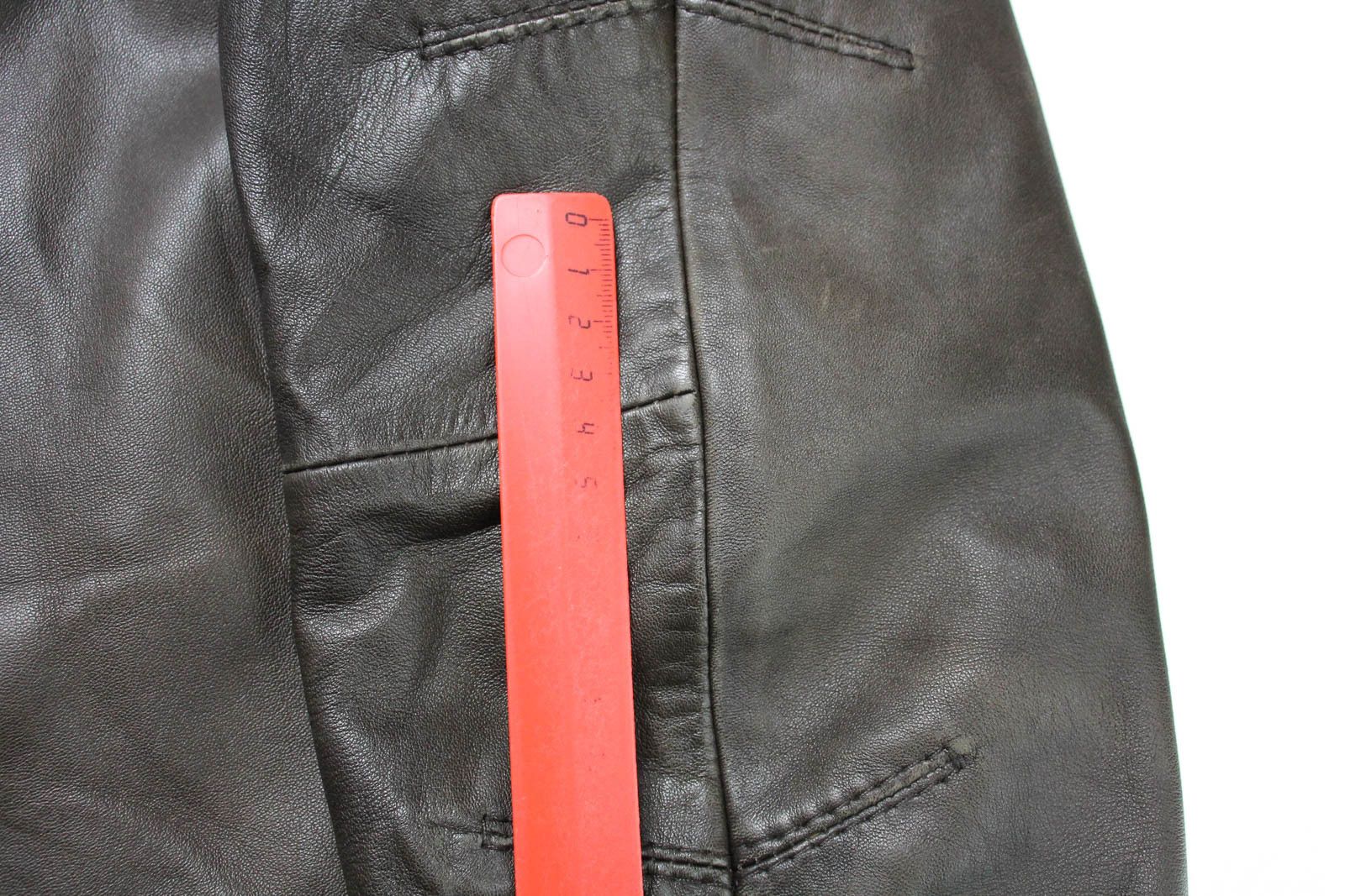 Hugo Boss HUGO BOSS Nortin Jacket Men's US 38 Biker Pure Lamb Leather Size US M / EU 48-50 / 2 - 13 Thumbnail