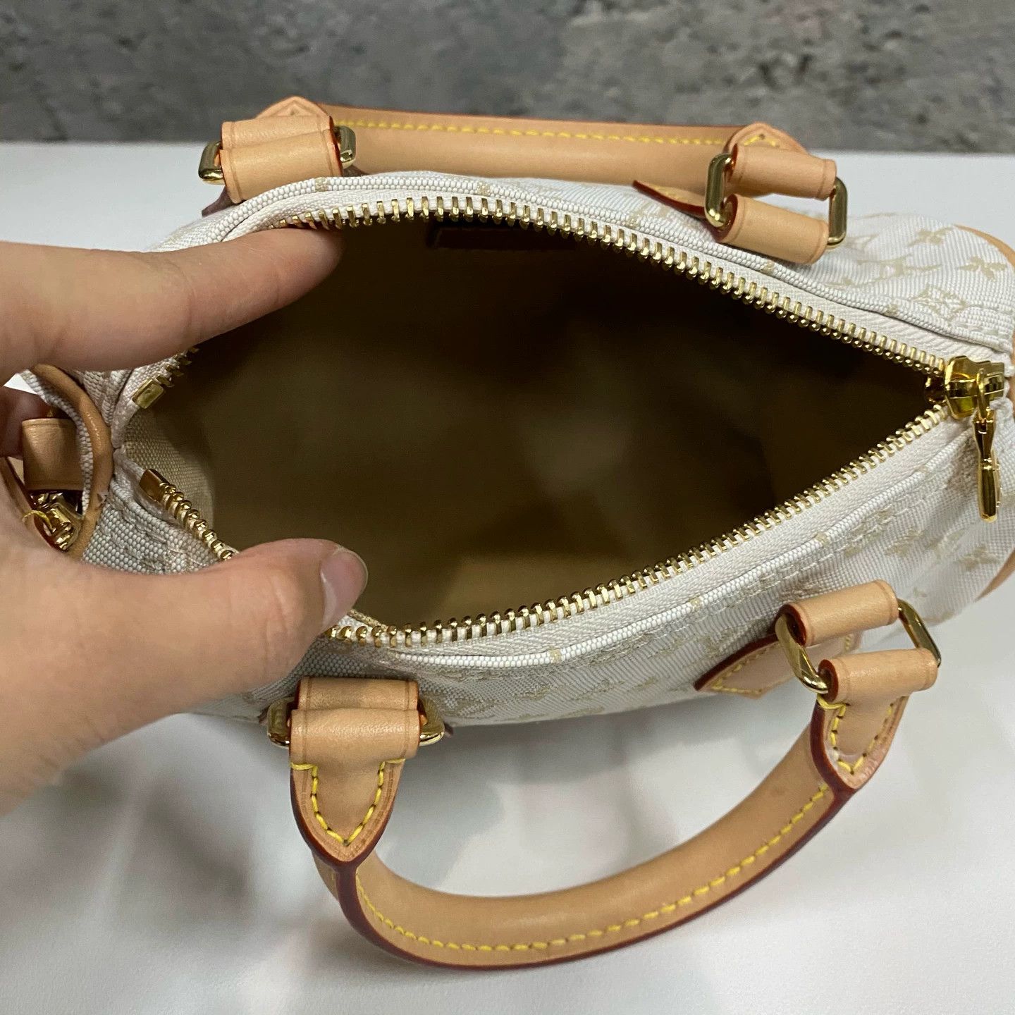 Louis Vuitton LV Speedy Pillow Bag white denim Size ONE SIZE - 6 Thumbnail
