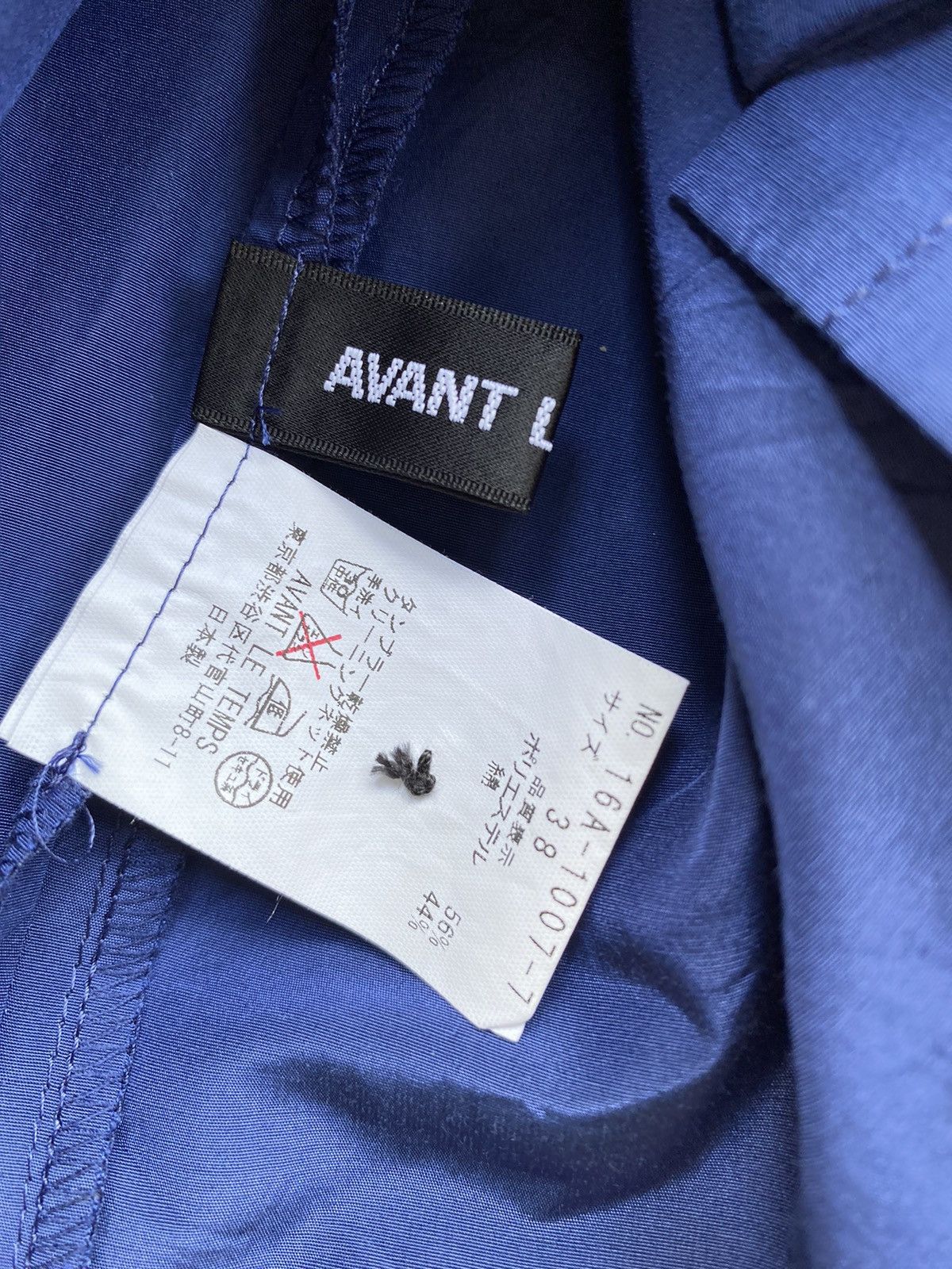 Japanese Brand Avant Le Temps Women Navy Blue Long Sleeve Shirt Size XS / US 0-2 / IT 36-38 - 11 Thumbnail