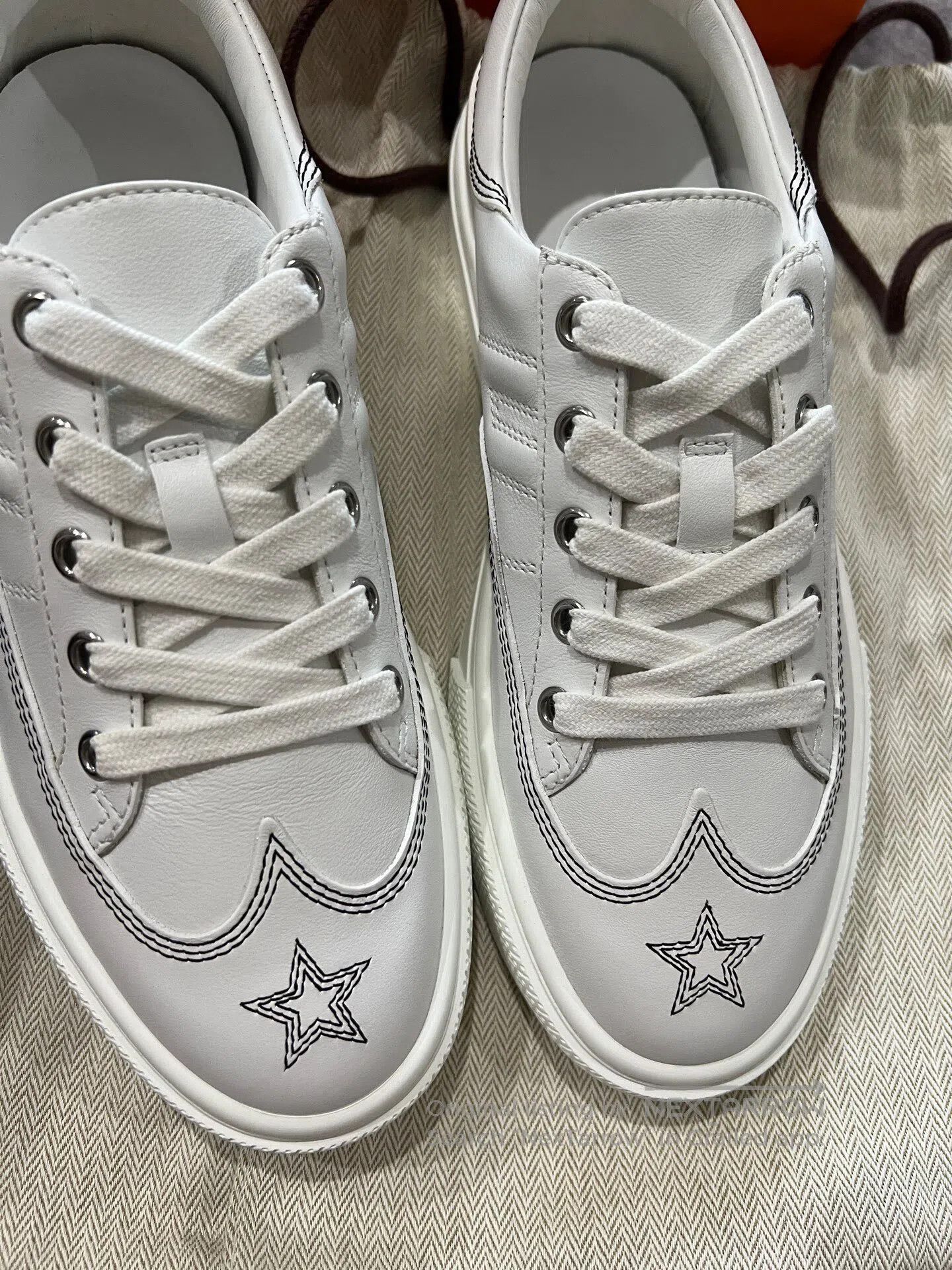 Hermes Hermes Star Topstitch Casual Shoes| Size US 7.5 / IT 37.5 - 3 Thumbnail