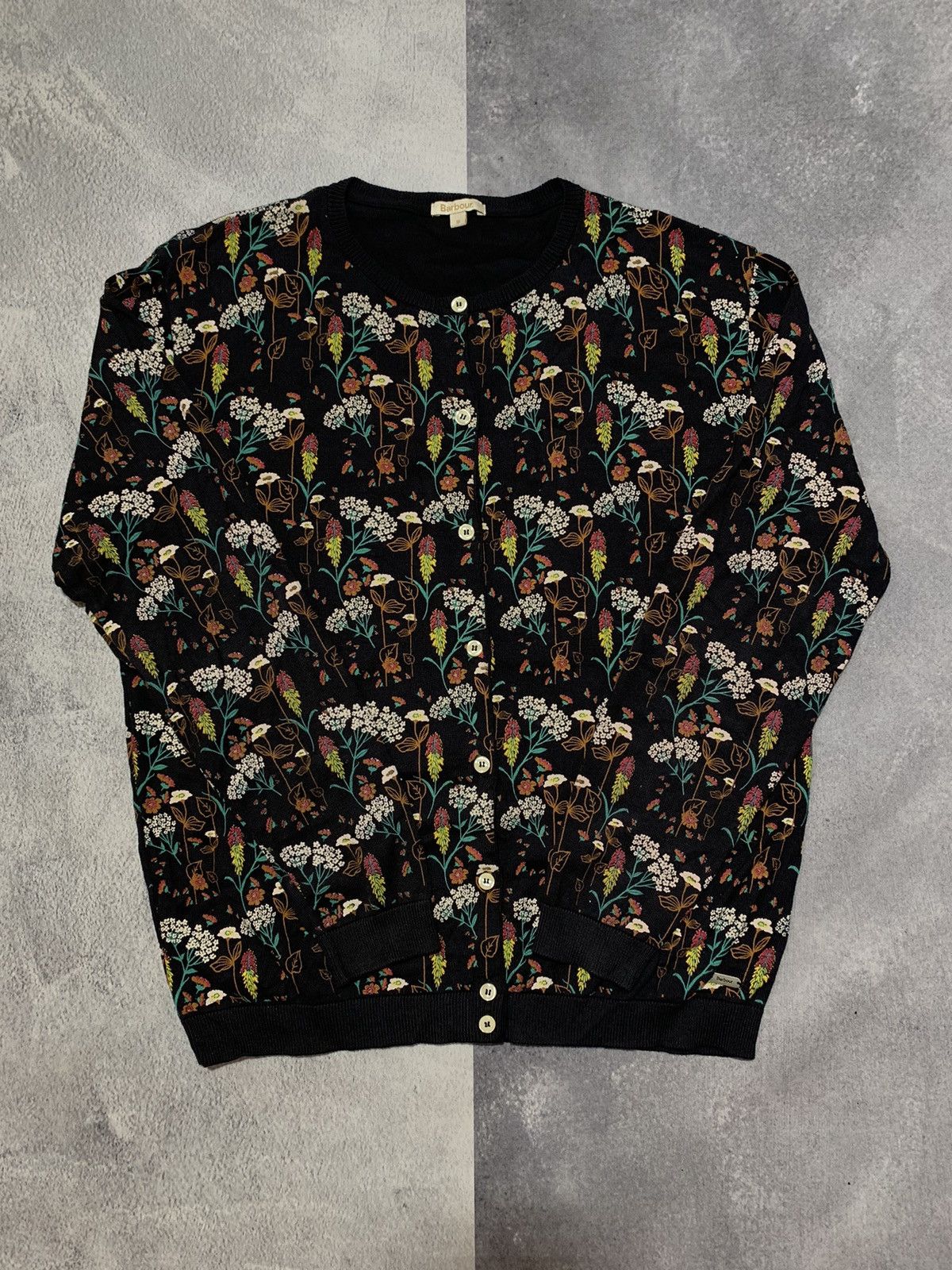 Barbour × Vintage Vintage Y2K Barbour button ups flowers cardigan size XXL Size XXL / US 16-18 / IT 52-54 - 1 Thumbnail