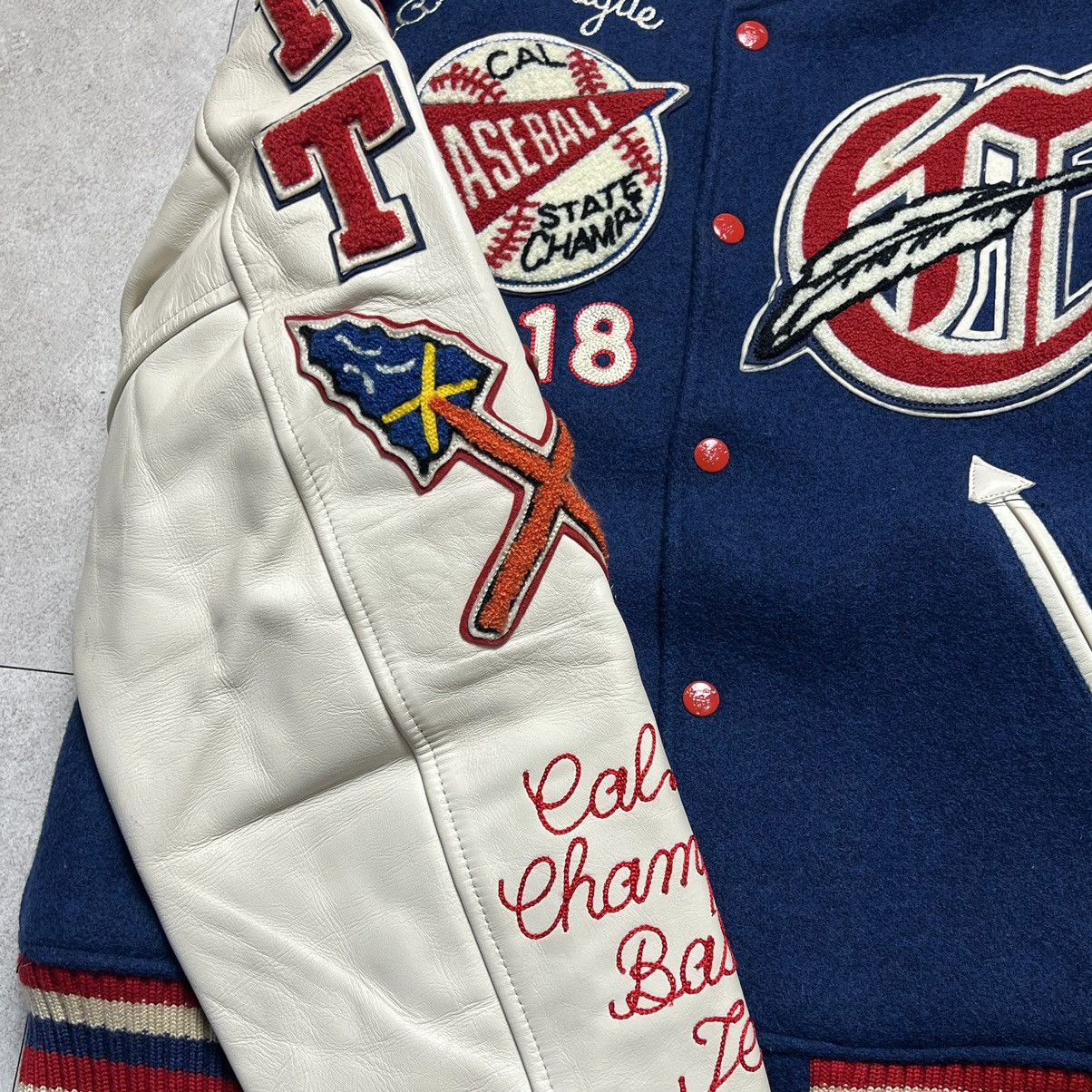 Japanese Brand × Toyo Enterprises × Whitesville Style eyes BRAWLEY Baseball Leather Virsity Jacket Size US L / EU 52-54 / 3 - 5 Thumbnail