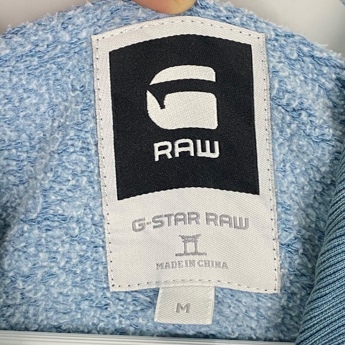 Vintage Vintage G-Star Denim Original Big Logo Printed Hoodie Blue Size US M / EU 48-50 / 2 - 8 Thumbnail