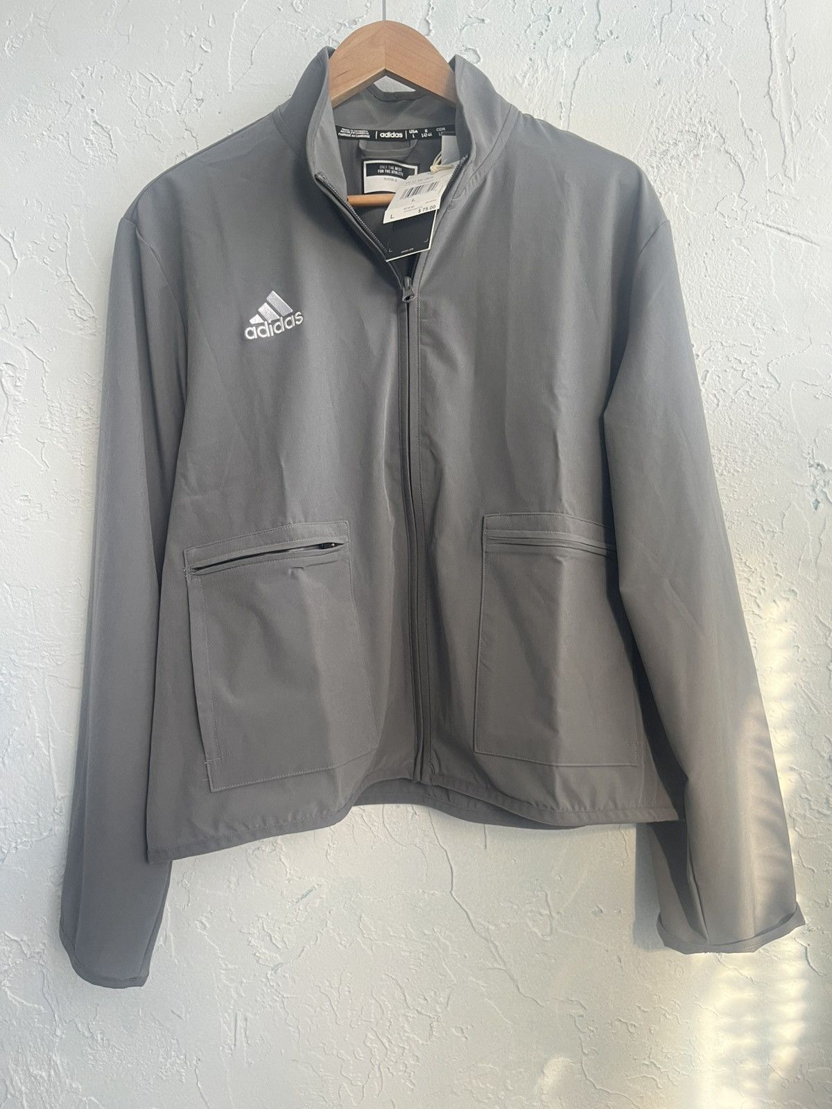 Adidas Adidas Lightweight Windbreaker Utility Jacket - Womens L Size L / US 10 / IT 46 - 1 Thumbnail