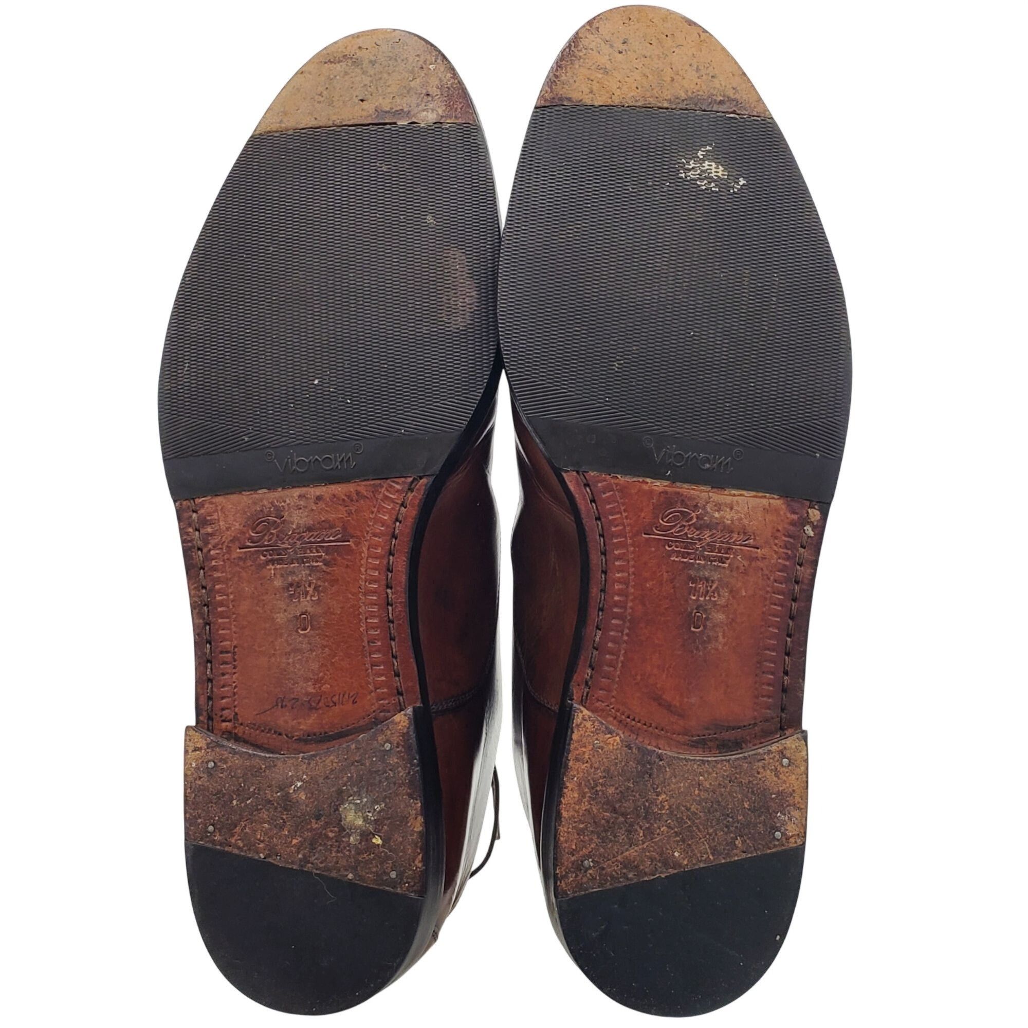 Cole Haan Italy Bragano Cole Haan Men's size 11.5 brown leather cap to Size US 11.5 / EU 44-45 - 5 Thumbnail