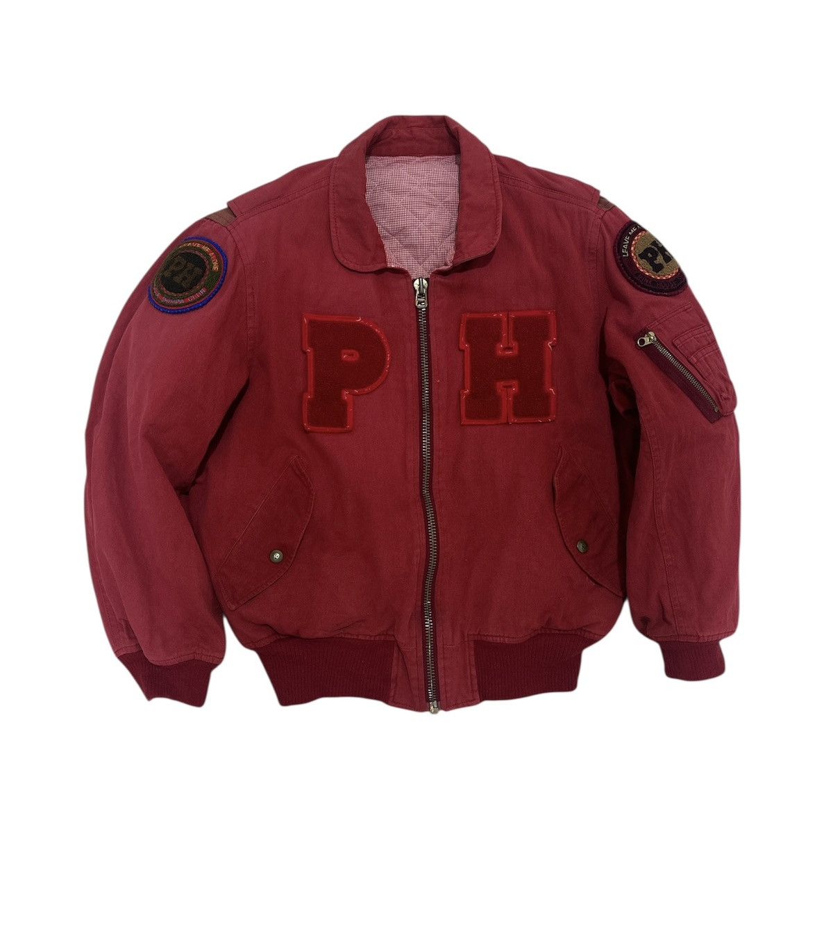 Japanese Brand × Pink House Vintage Pink House MA-1 Bomber Jacket Design Group Pinkhouse Size US M / EU 48-50 / 2 - 2 Thumbnail