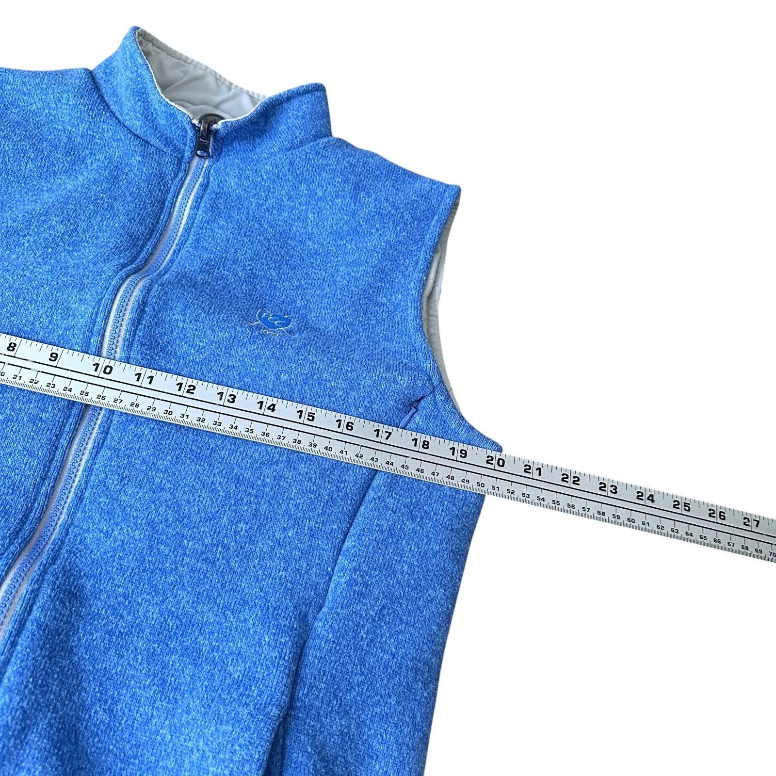 Peter Millar Peter Millar Crown Sport Fleece Vest Men's Small Blue Gray Size US S / EU 44-46 / 1 - 9 Thumbnail
