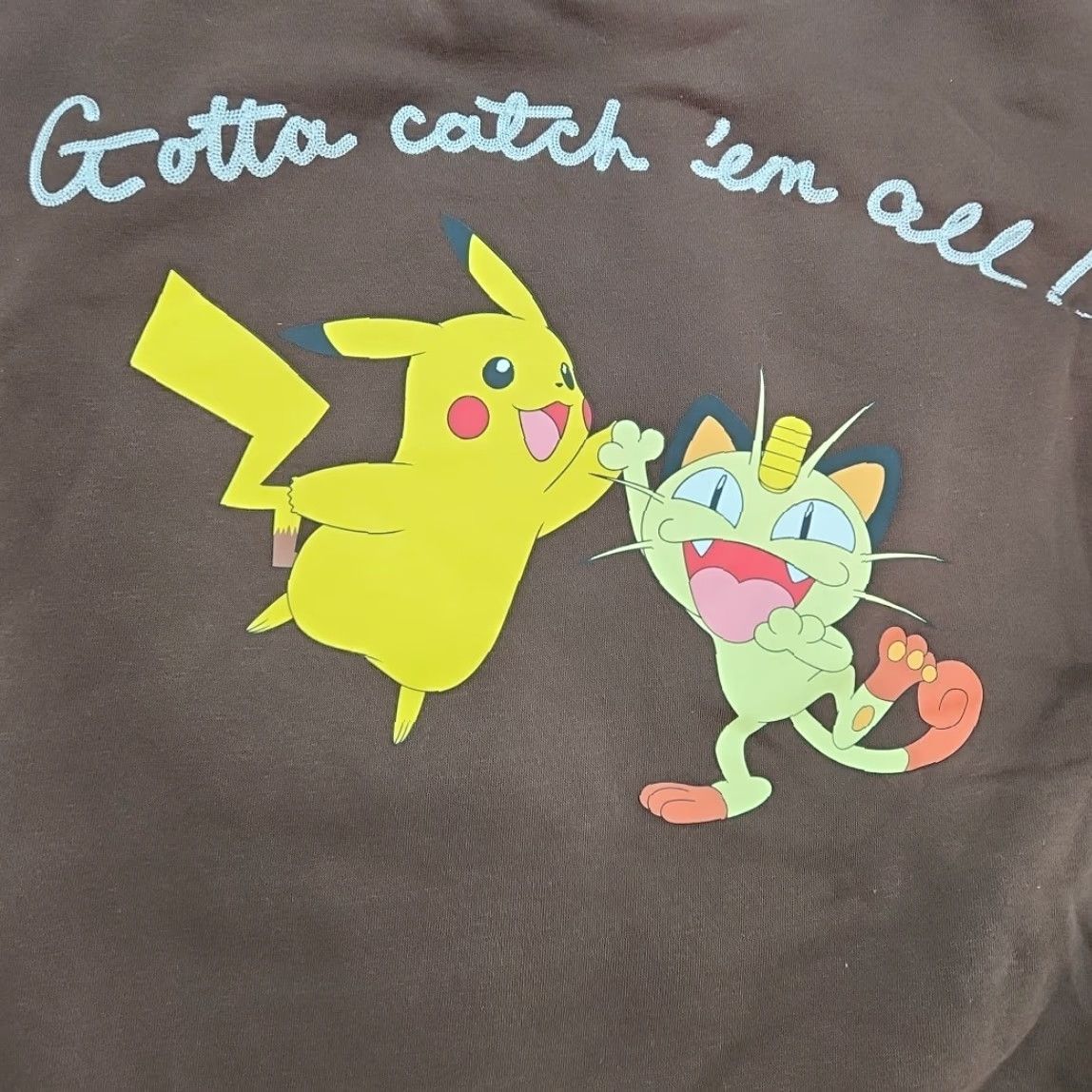 Vintage Pokemon Gotta Catch Em All Men Large Brown Loose Fit Embroidered Sweater Size US L / EU 52-54 / 3 - 3 Thumbnail
