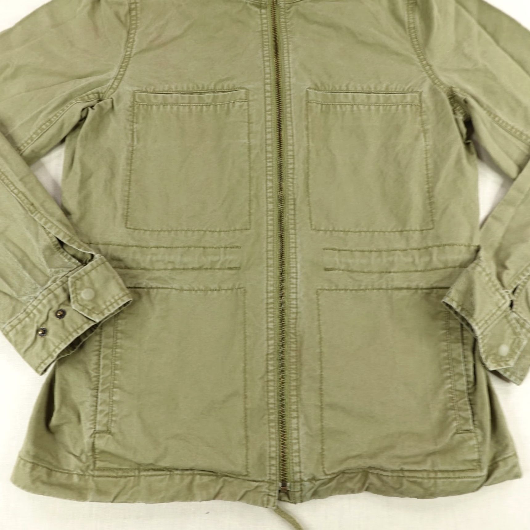 J.Crew J.CREW Military Jacket Womens Small Army Green Full Zip Utility Coat Outdoor Size S / US 4 / IT 40 - 3 Thumbnail