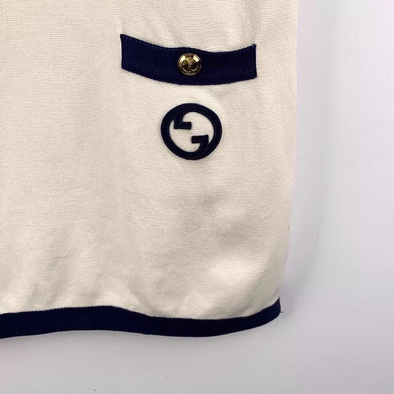 Gucci Gucci 23 colour-blocked double G logo embroidery cotton sh Size XS / US 0-2 / IT 36-38 - 4 Thumbnail
