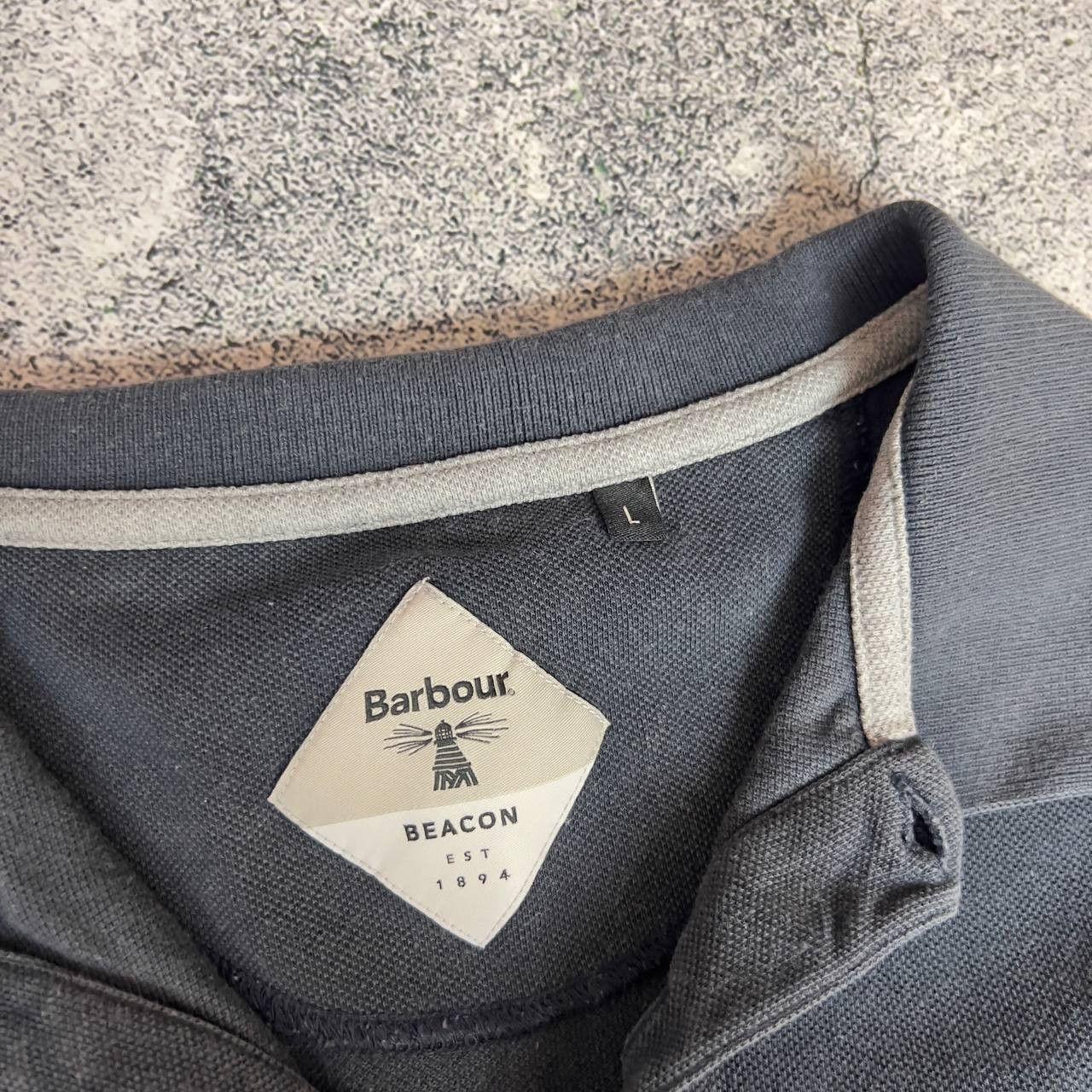 Barbour Barbour Polo Shirt Men's Size L Blue Cotton Short Sleeve` Size US L / EU 52-54 / 3 - 2 Thumbnail